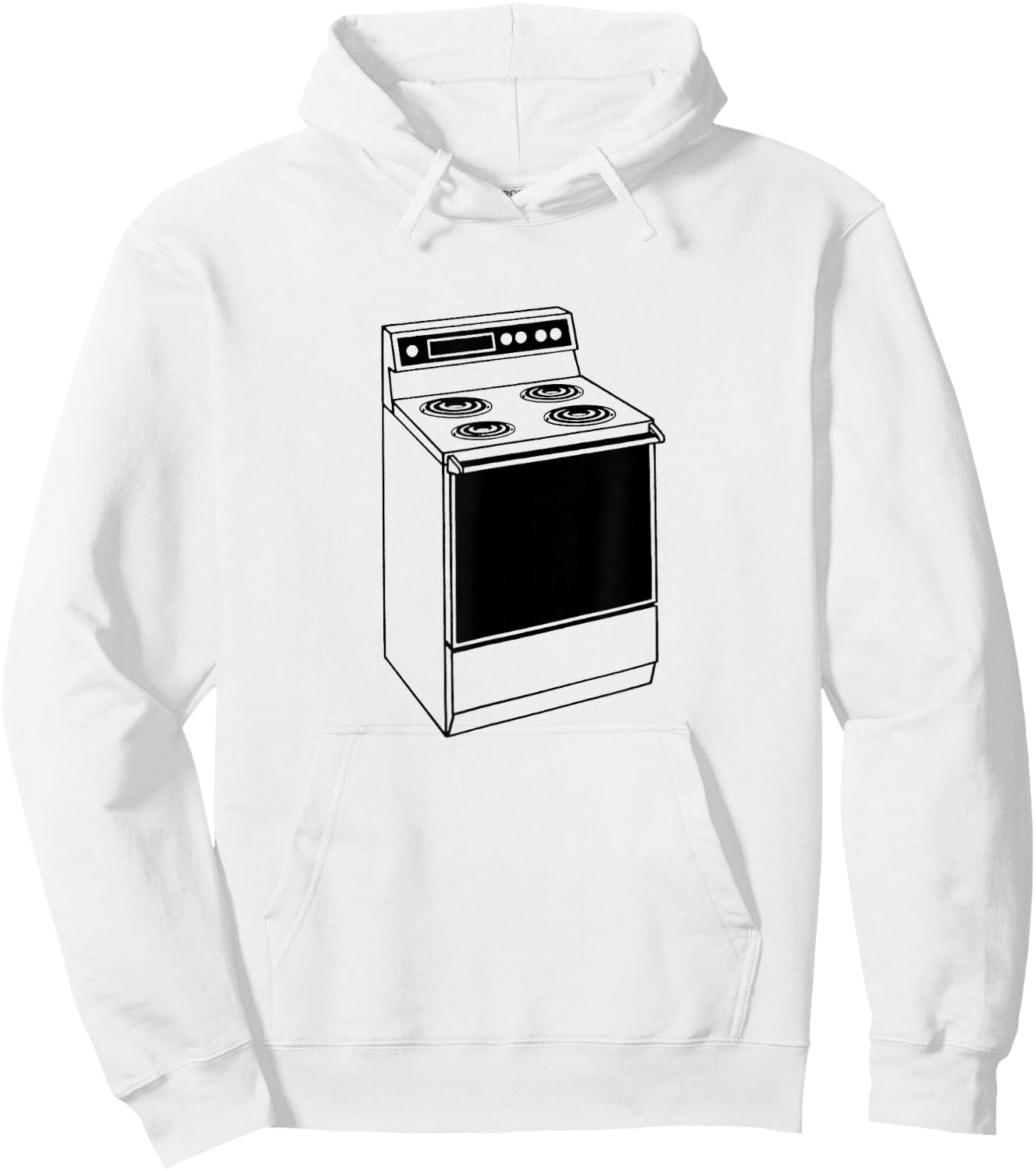 Kitchen Stove Print Hoodie - Hoodie | White