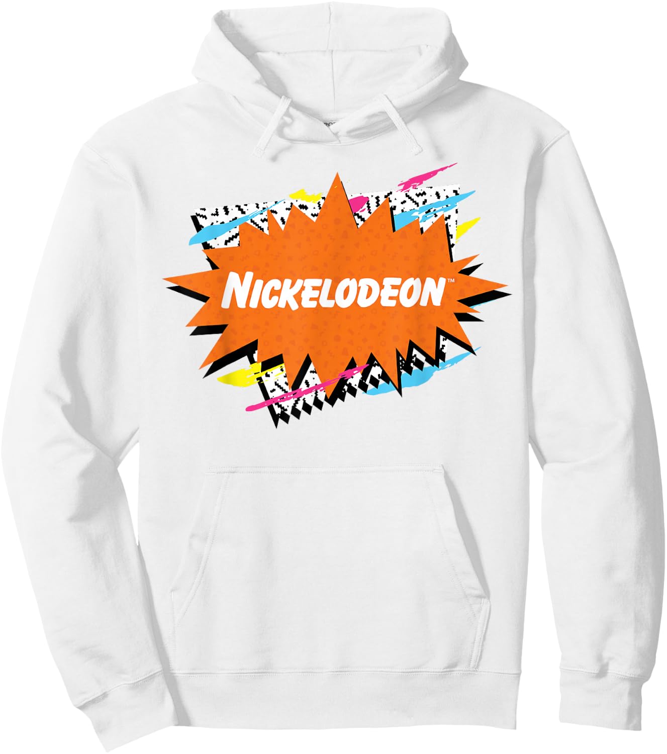Nickelodeon Retro Logo Graphic Hoodie - Hoodie | White