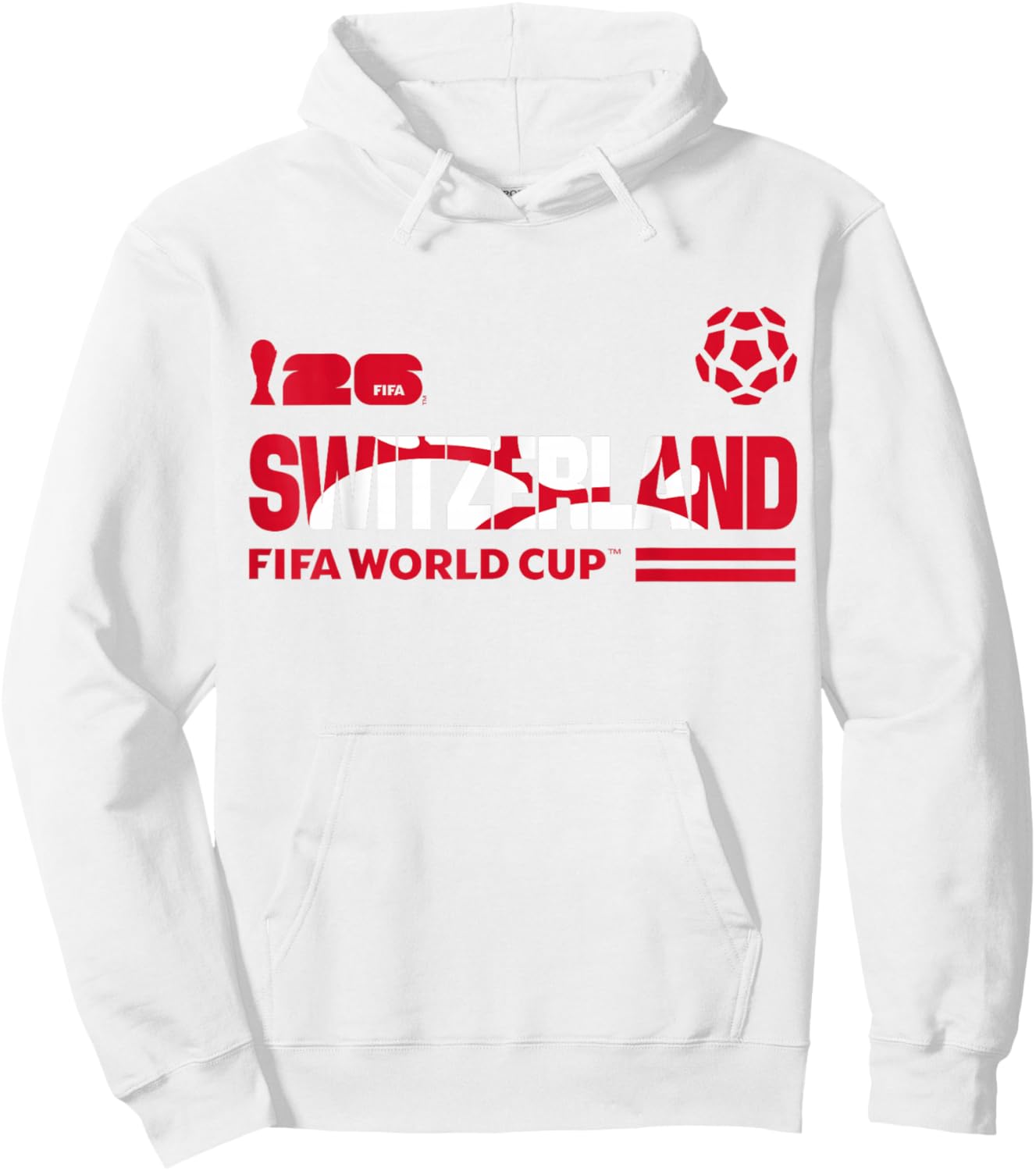 FIFA World CUP26 Qualifier Switzerland Hoodie - Hoodie | White