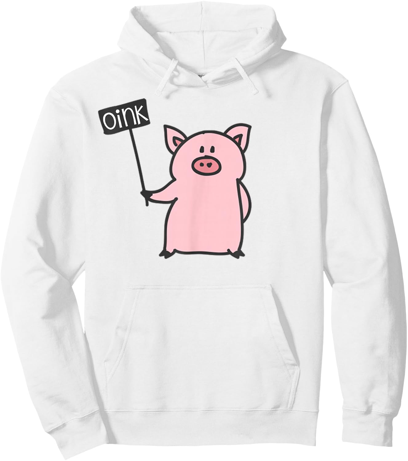 Cute Pig Oink & Piggy Pajama Piglet Hoodie - Hoodie | White