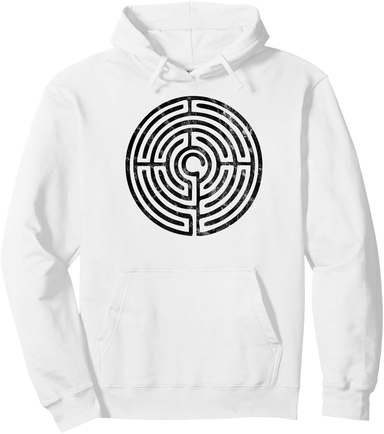 Labyrinth, protection symbol, magic, mystic, occult, mystery Hoodie - Hoodie | White