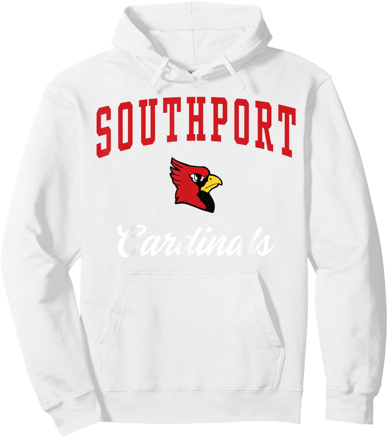 Southport High School Cardinals Hoodie - Hoodie | White