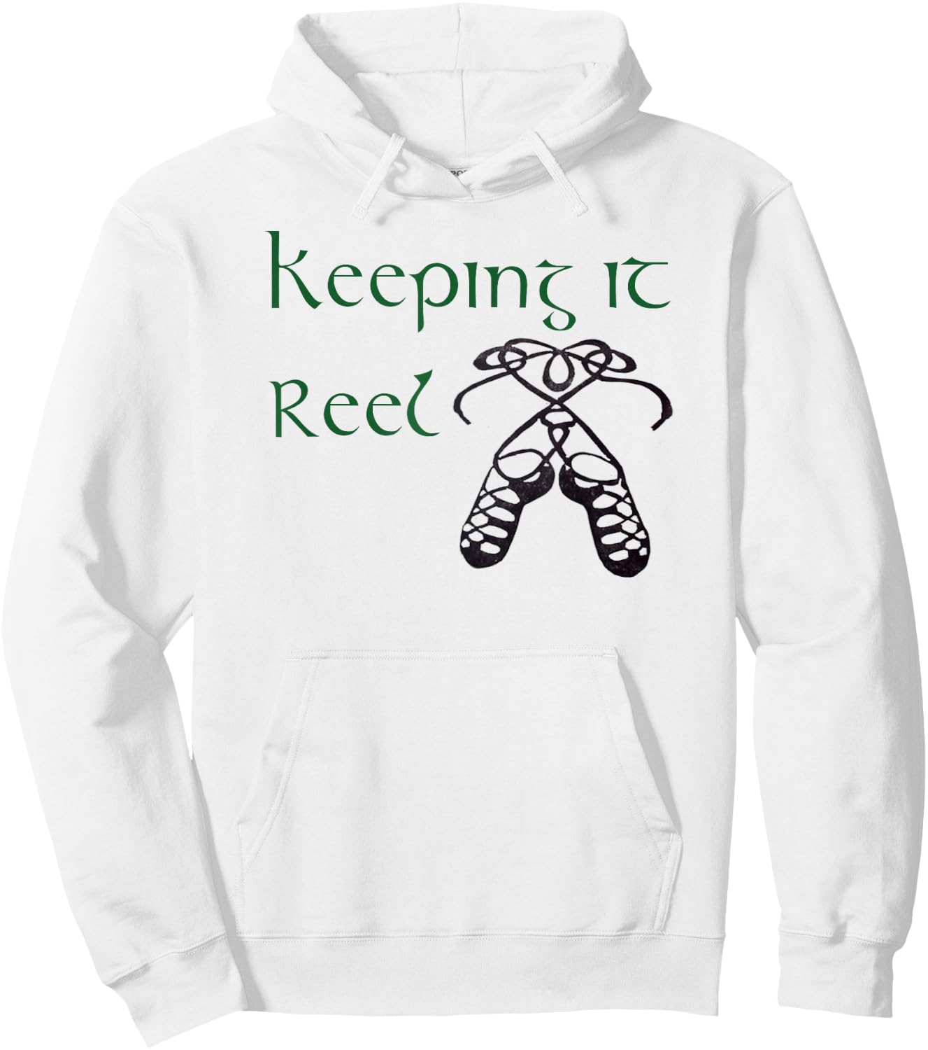 Cute Funny Irish Step Dance Girls & Women Reel Gift Hoodie - Hoodie | White