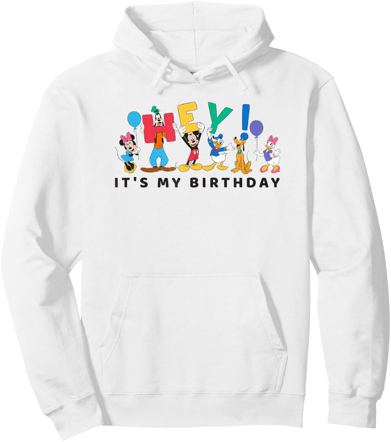 Disney Mickey and Friends Hey It's My Birthday Hoodie - Hoodie | White