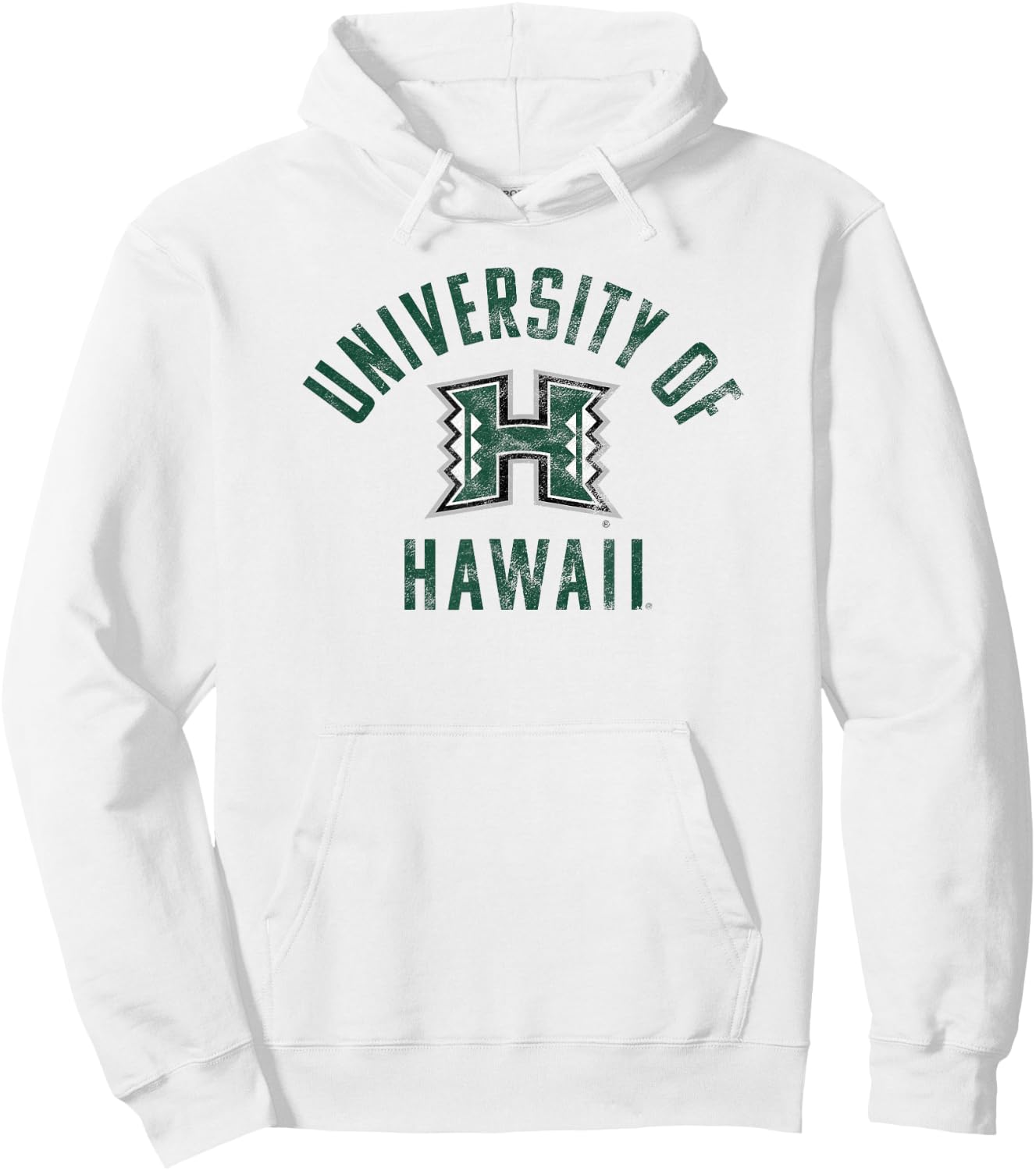 University of Hawaii Rainbow Warriors Large Hoodie - Hoodie | White