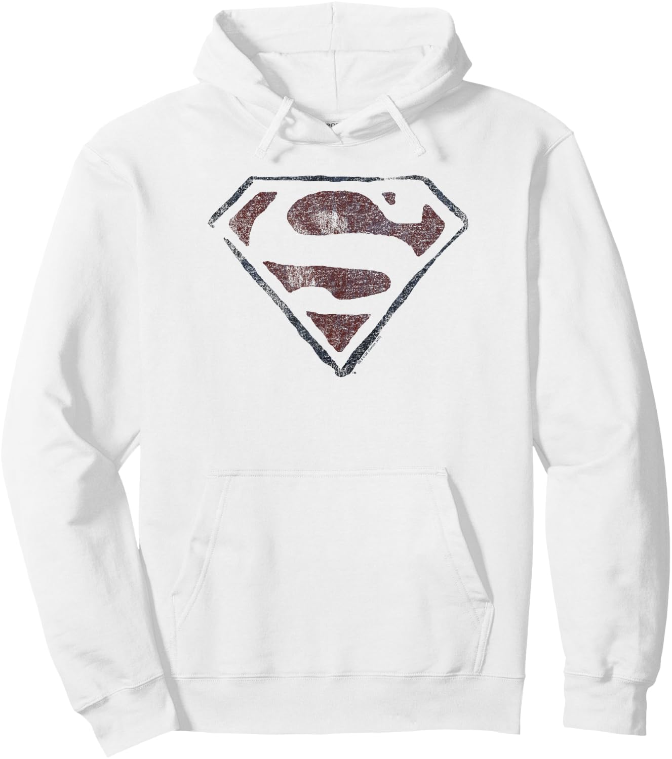 Superman Vintage S Hoodie - Hoodie | White