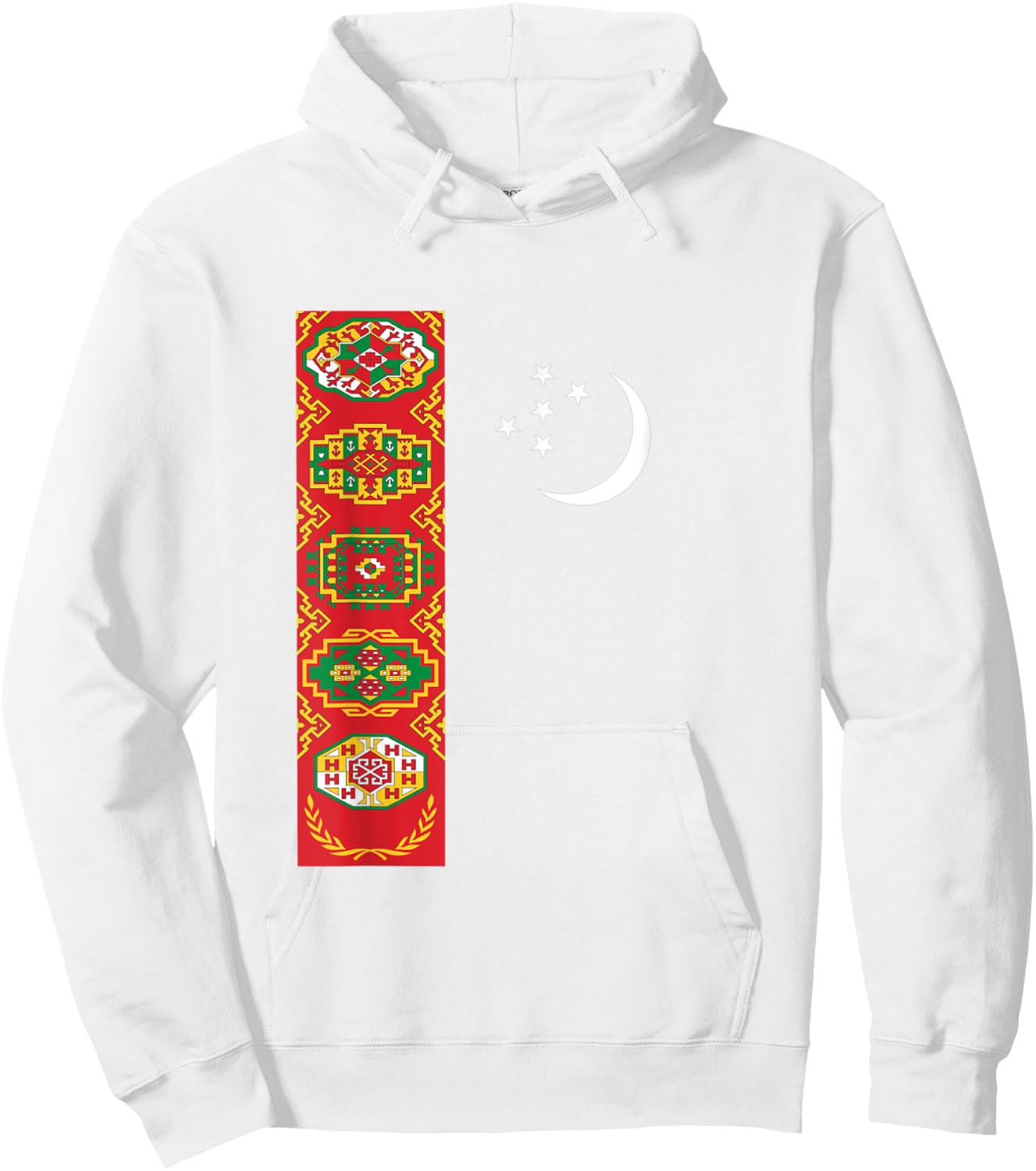 Turkmenistan Flag Turkmenistan Baydagy Flags Gift Men Women Hoodie - Hoodie | White