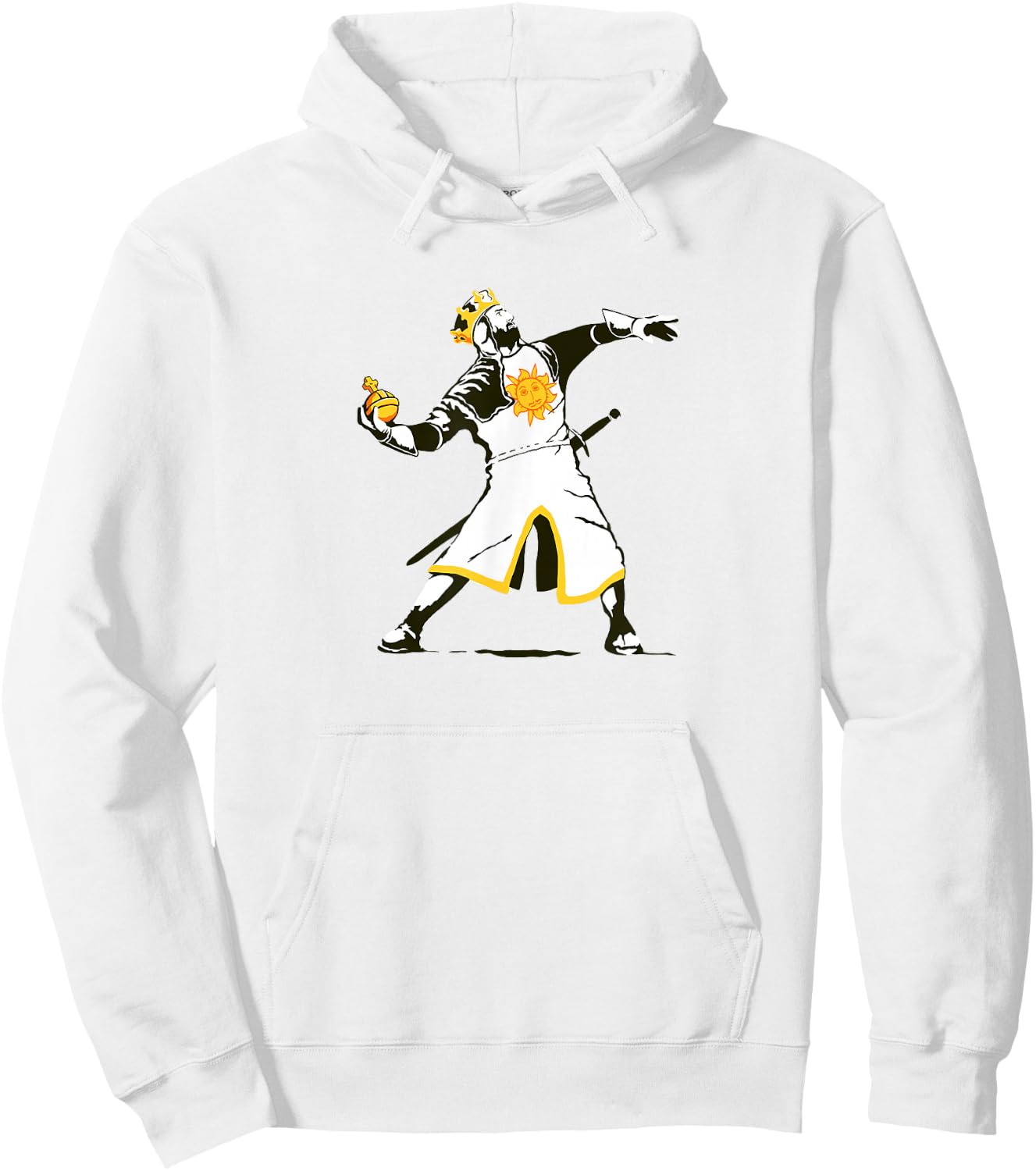 King Arthur lobbeth thy holy hand grenade funny graffiti art Hoodie - Hoodie | White