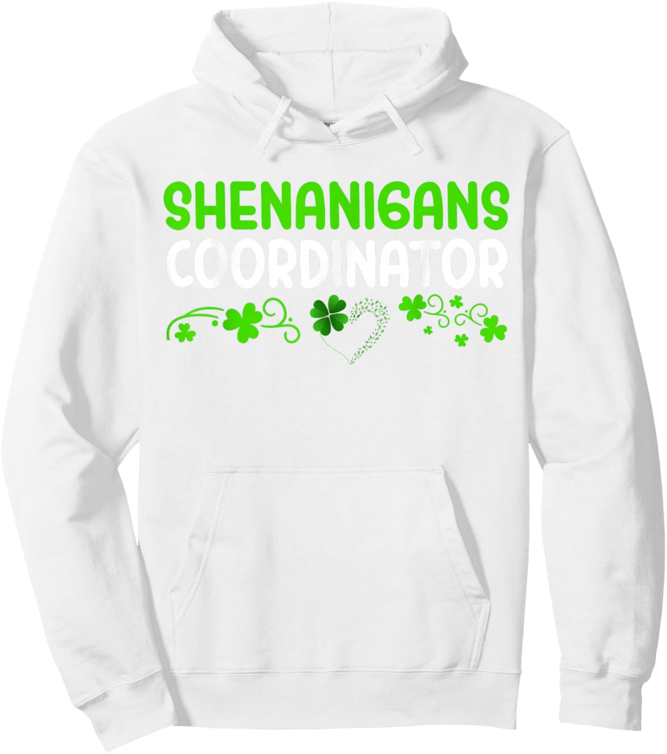 Shenanigans Coordinator Saint Irish Pats St Patrick's Day Hoodie - Hoodie | White