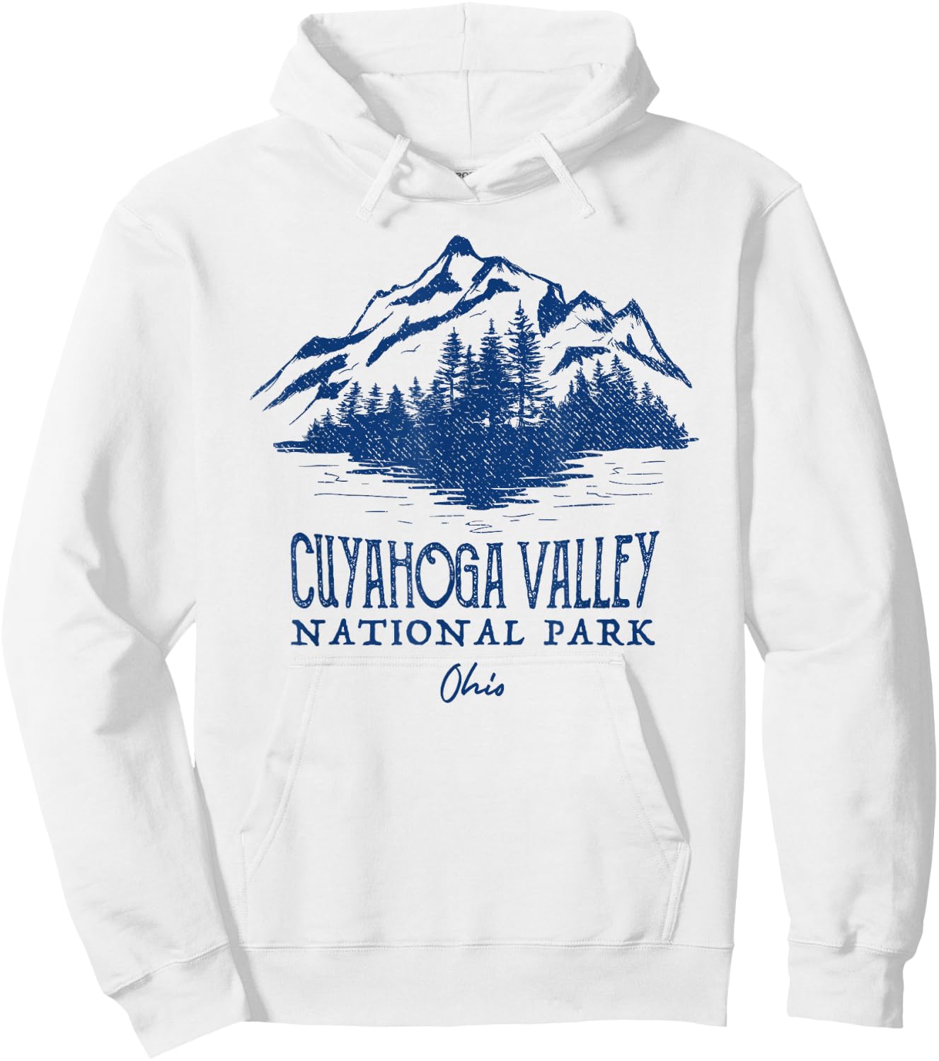 Vintage Cuyahoga Valley National Park Ohio Hoodie - Hoodie | White