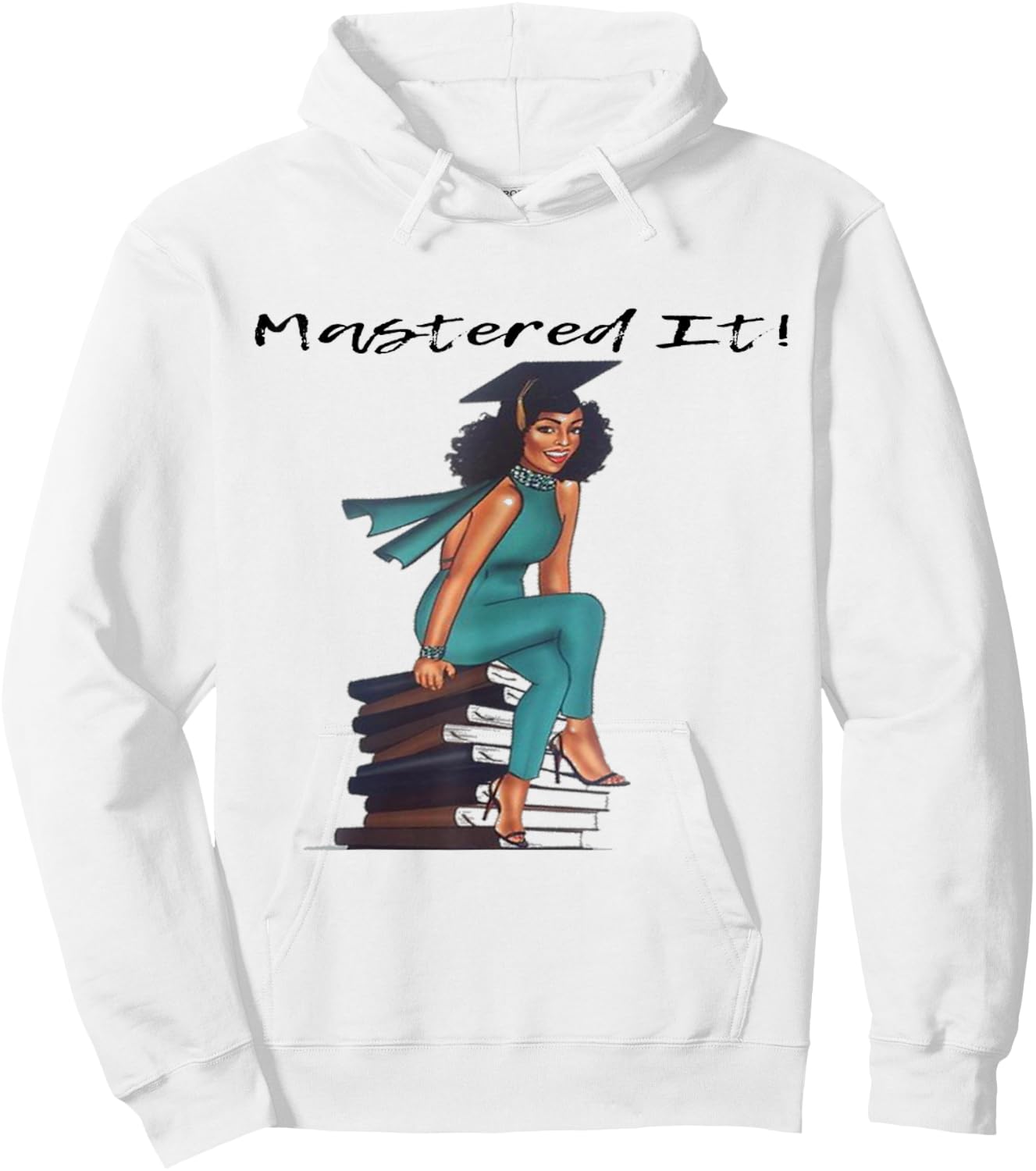 Mastered It Black Girl Magic Graduate BLM Melanin Gift Hoodie - Hoodie | White