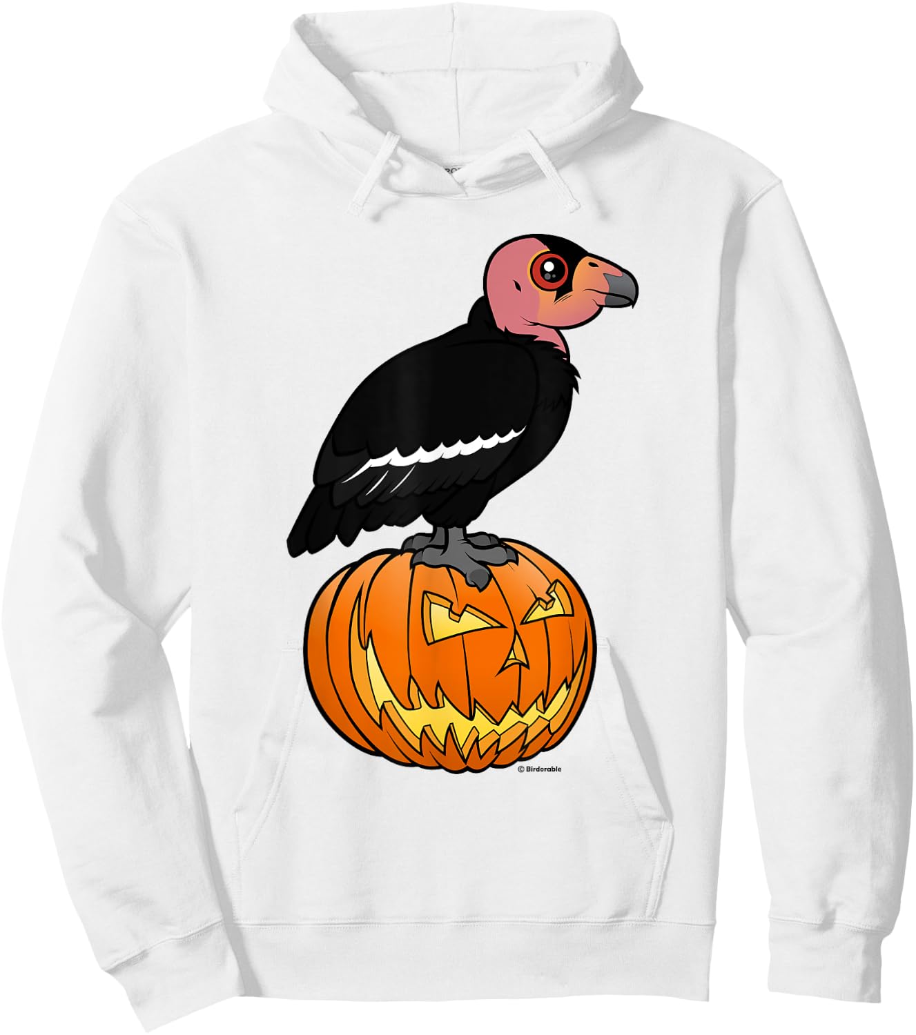 Funny California Condor Halloween Festive Birdorable Design Hoodie - Hoodie | White