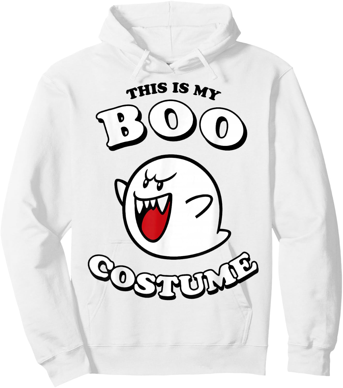 Super Mario Halloween Vintage This Is My Boo Costume Hoodie - Hoodie | White