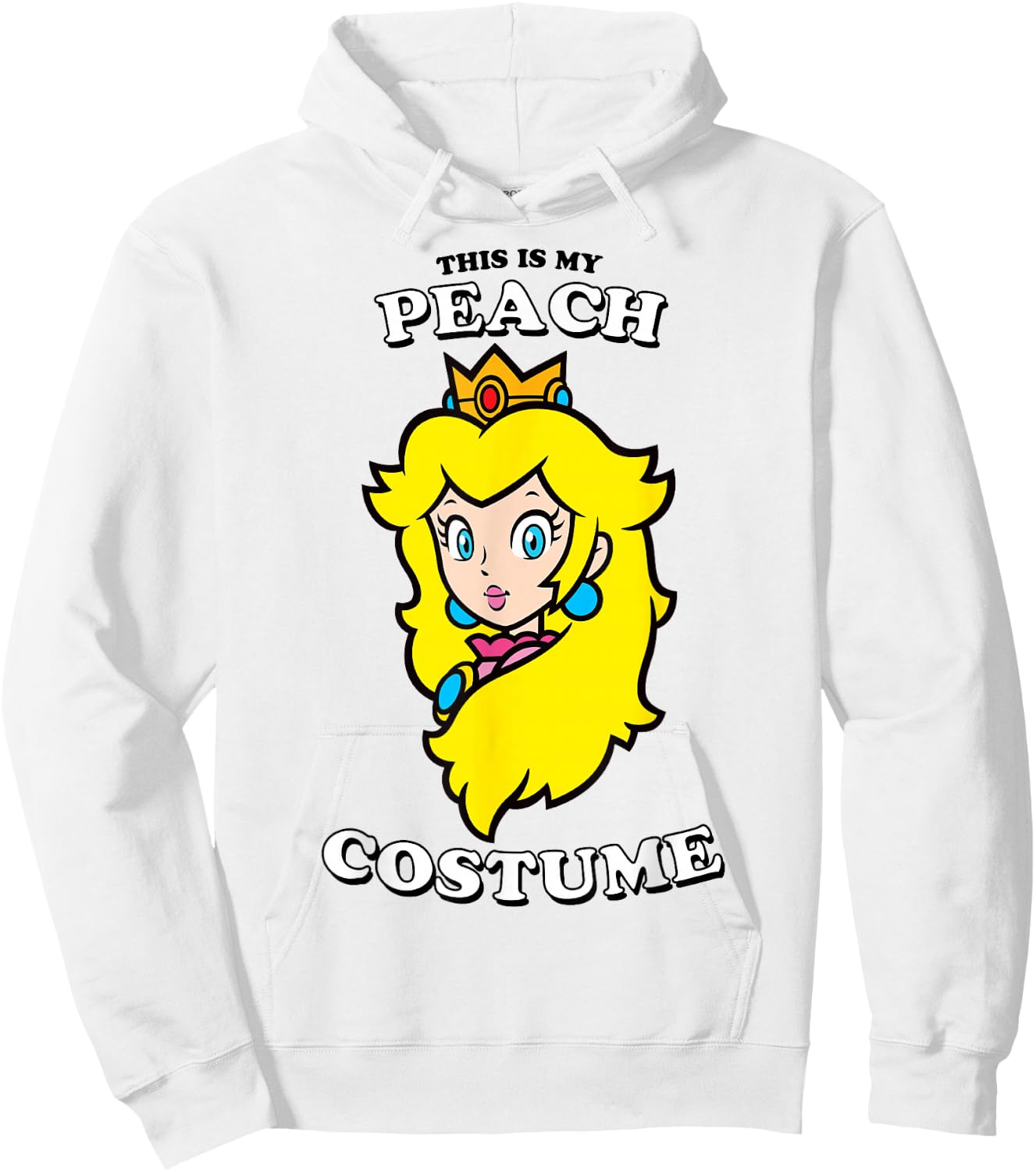 Super Mario This is My Peach Costume Hoodie - Hoodie | White