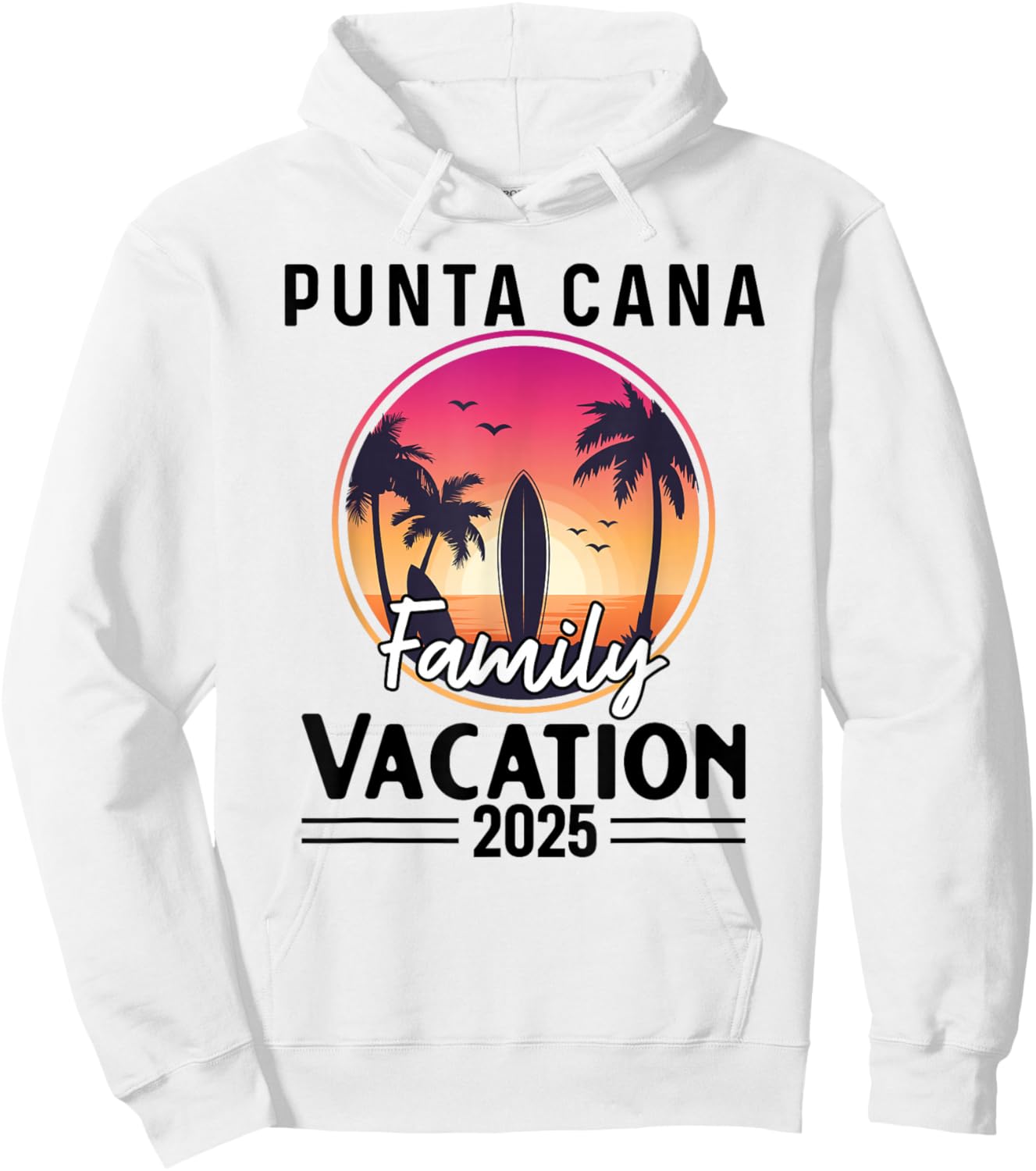 Punta Cana Family Vacation 2025 Matching Dominican Republic Hoodie - Hoodie | White