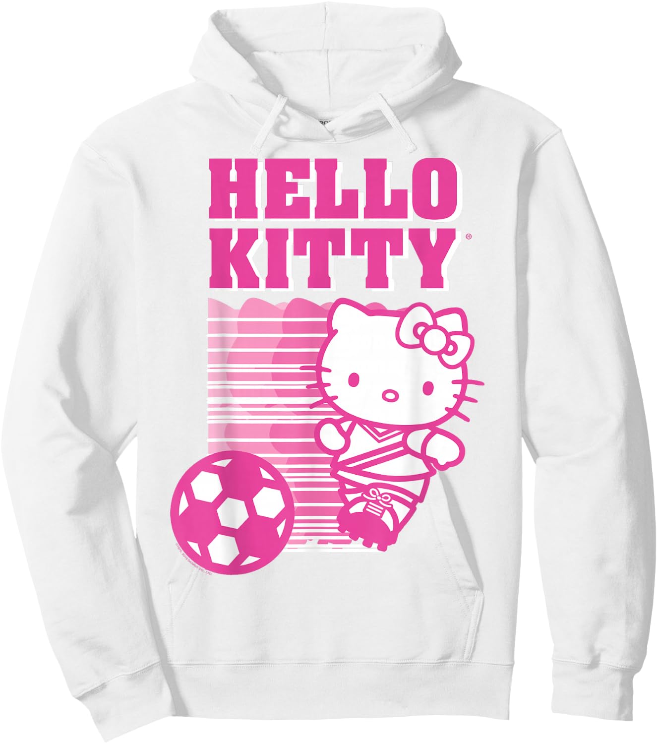 Hello Kitty Soccer Sports Athlete Shirt Hoodie - Hoodie | White