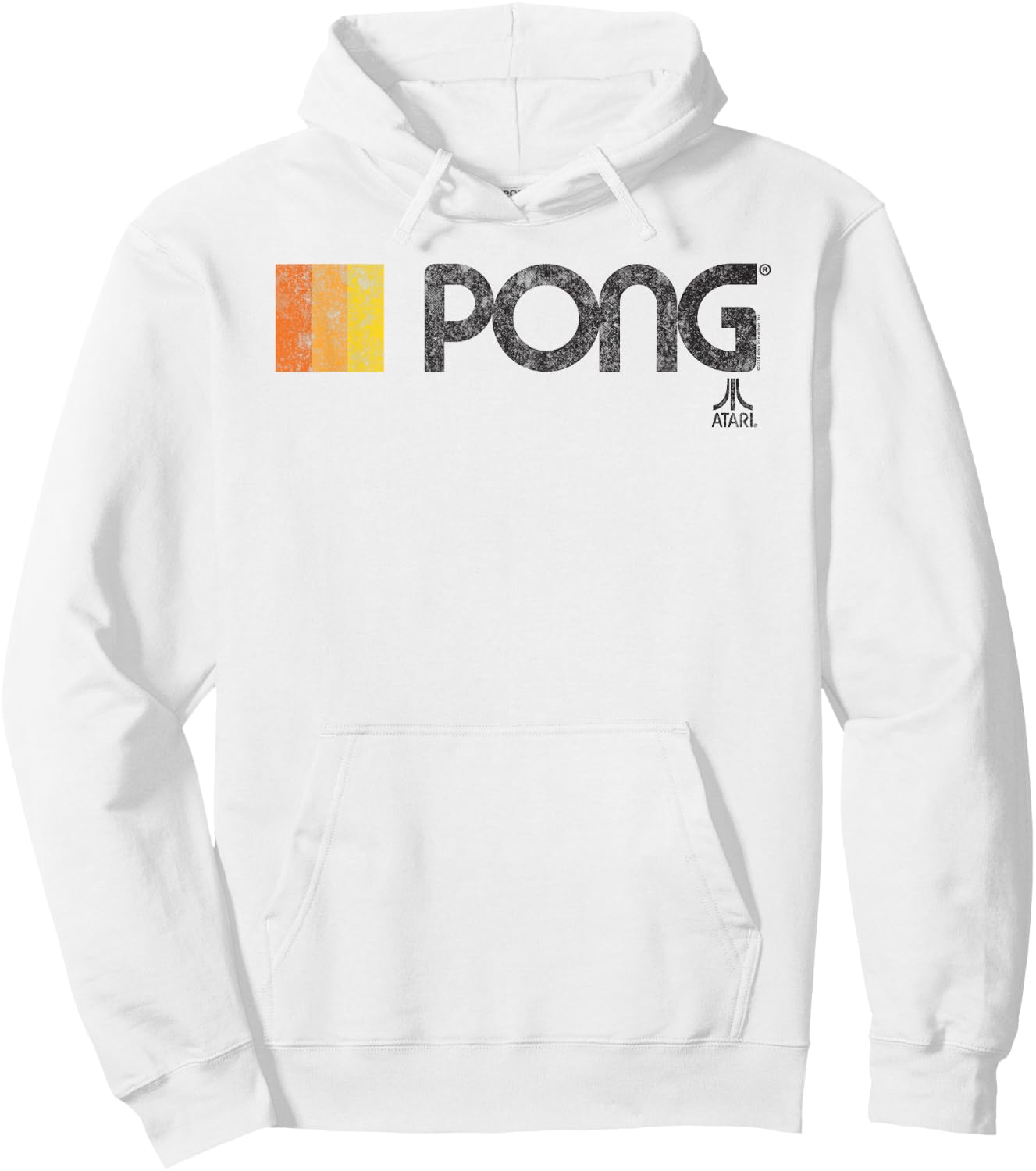 ATARI PONG Classic Video Game Retro Logo Hoodie - Hoodie | White