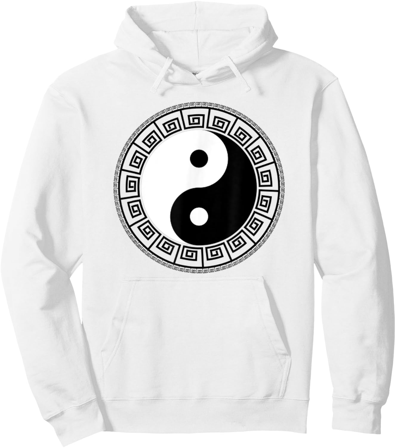 Yin Yang Psychedelic Design | Peace Love & Harmony Hoodie - Hoodie | White