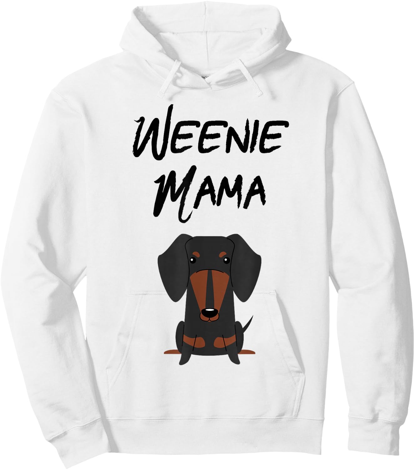 Weenie Mama Dachshund Mom Weiner dog Hoodie - Hoodie | White
