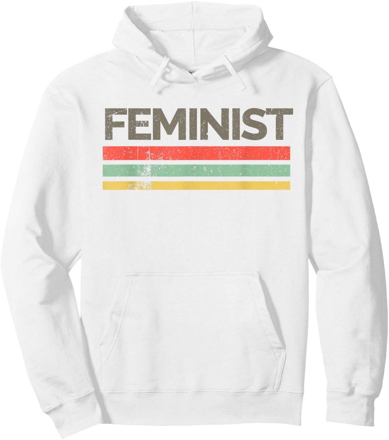'Retro Vintage Feminist' Awesome Feminism Rights Shirt Hoodie - Hoodie | White