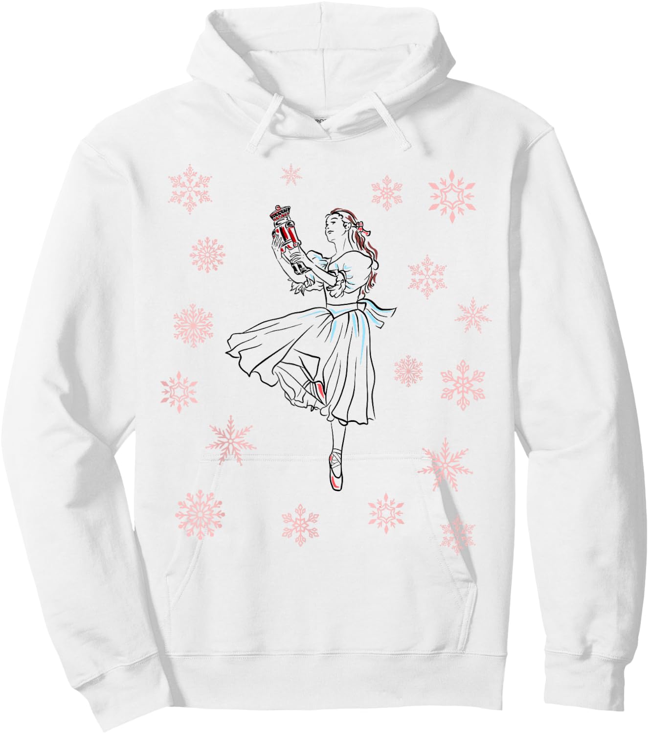 The Nutcracker Ballet and Clara Ballerina Christmas Dance Hoodie - Hoodie | White