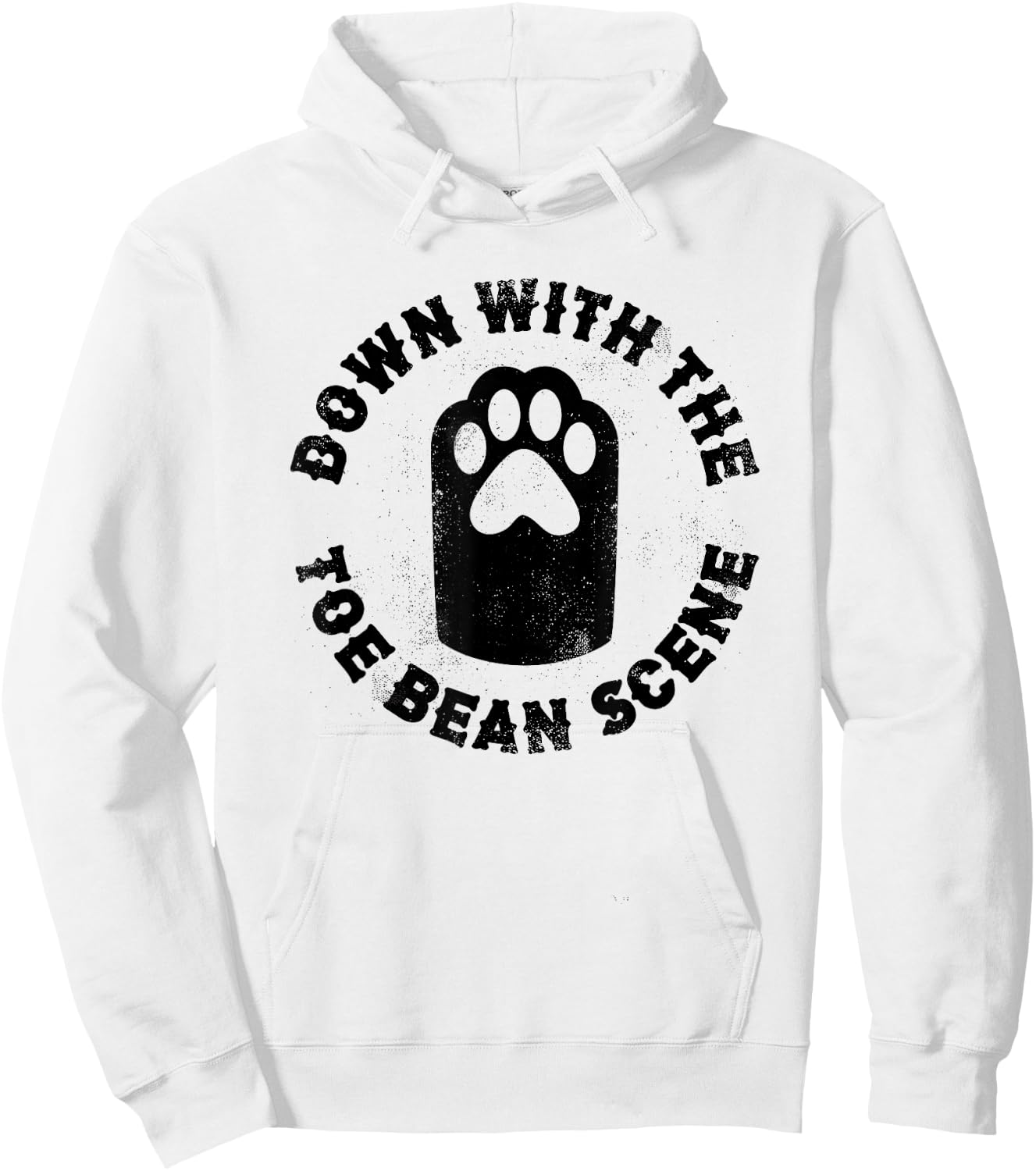 Kitty Paw Cat lover Down With The Toe Bean Scene Shirt Women Girls Kids Hoodie - Hoodie | White