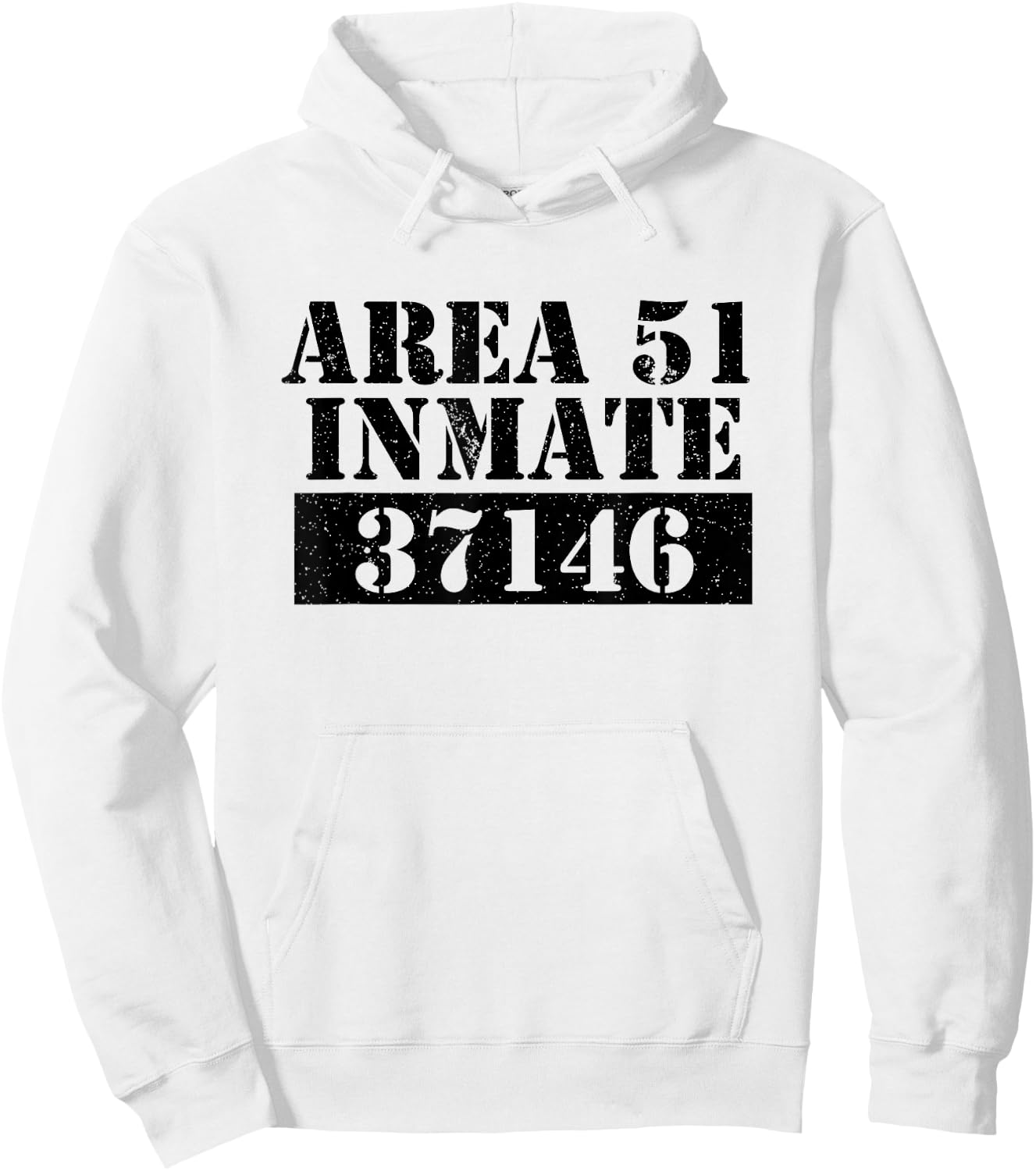 Area 51 Inmate Alien UFO Hoodie - Hoodie | White