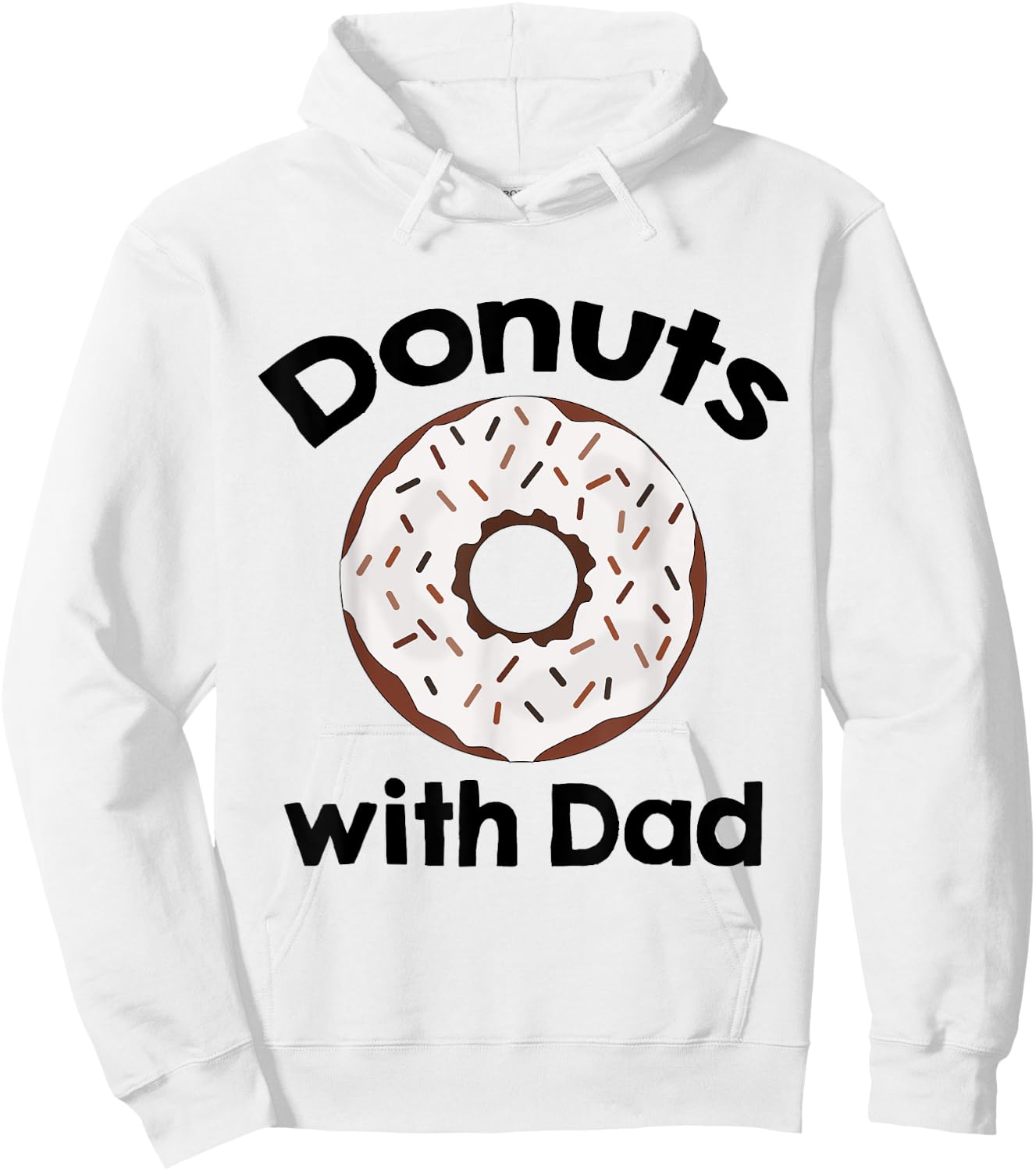 Donuts with Dad Hoodie - Hoodie | White