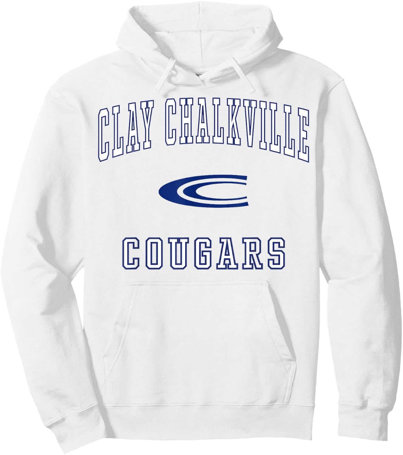 Clay Chalkville High School Cougars C1 Hoodie - Hoodie | White