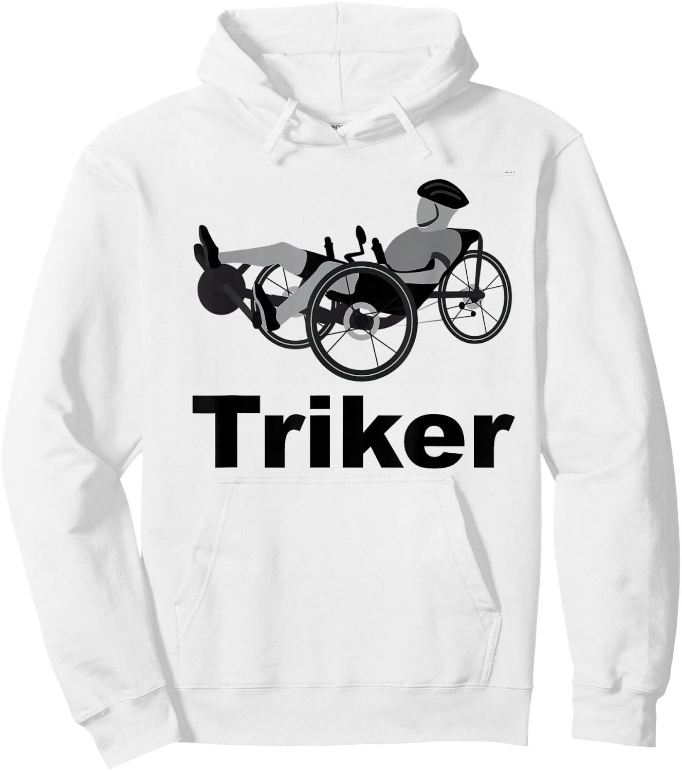 Triker Recumbent Trike Bike Hoodie - Hoodie | White