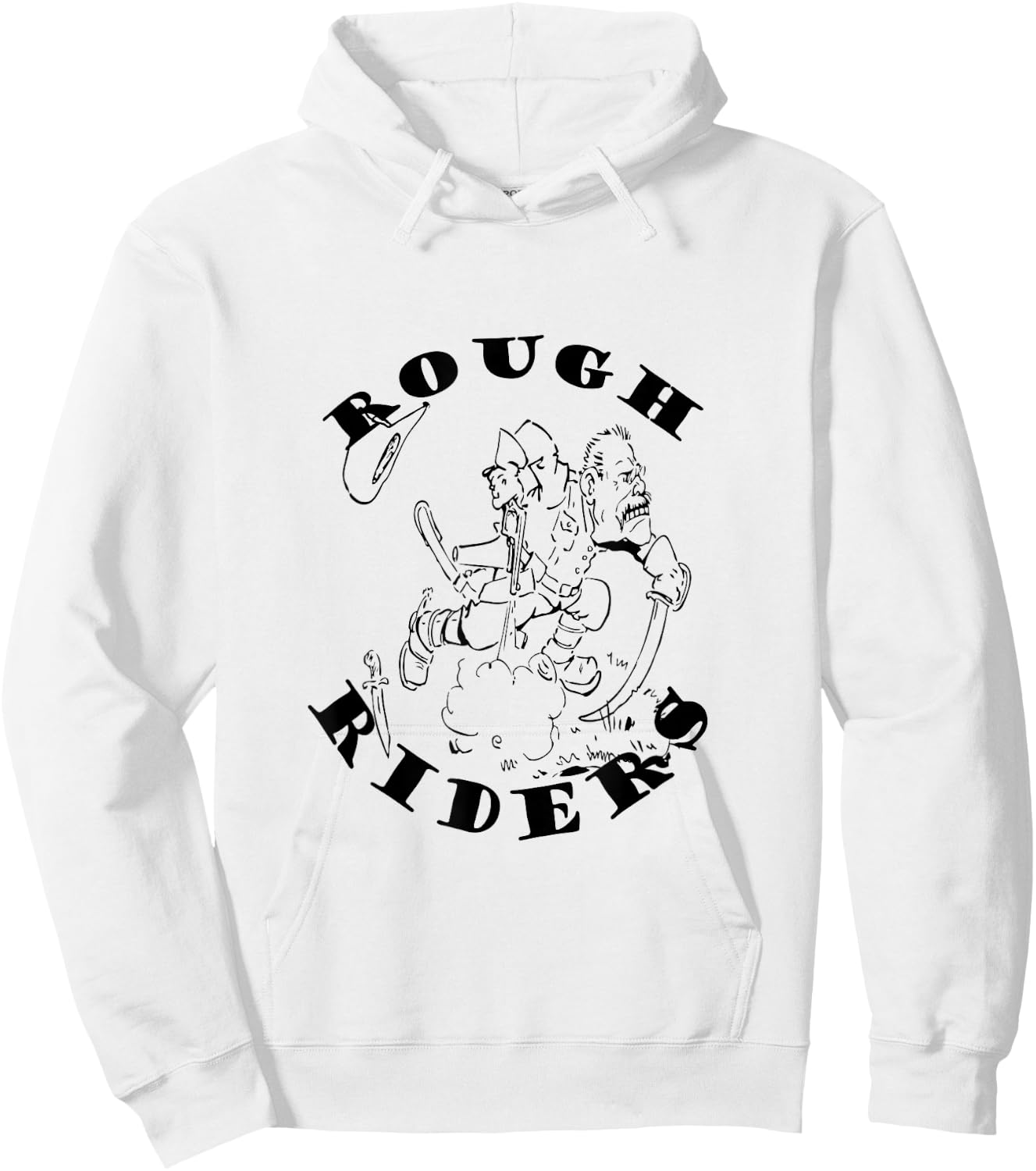 Rough Riders Shirt – Teddy Roosevelt History Hoodie - Hoodie | White