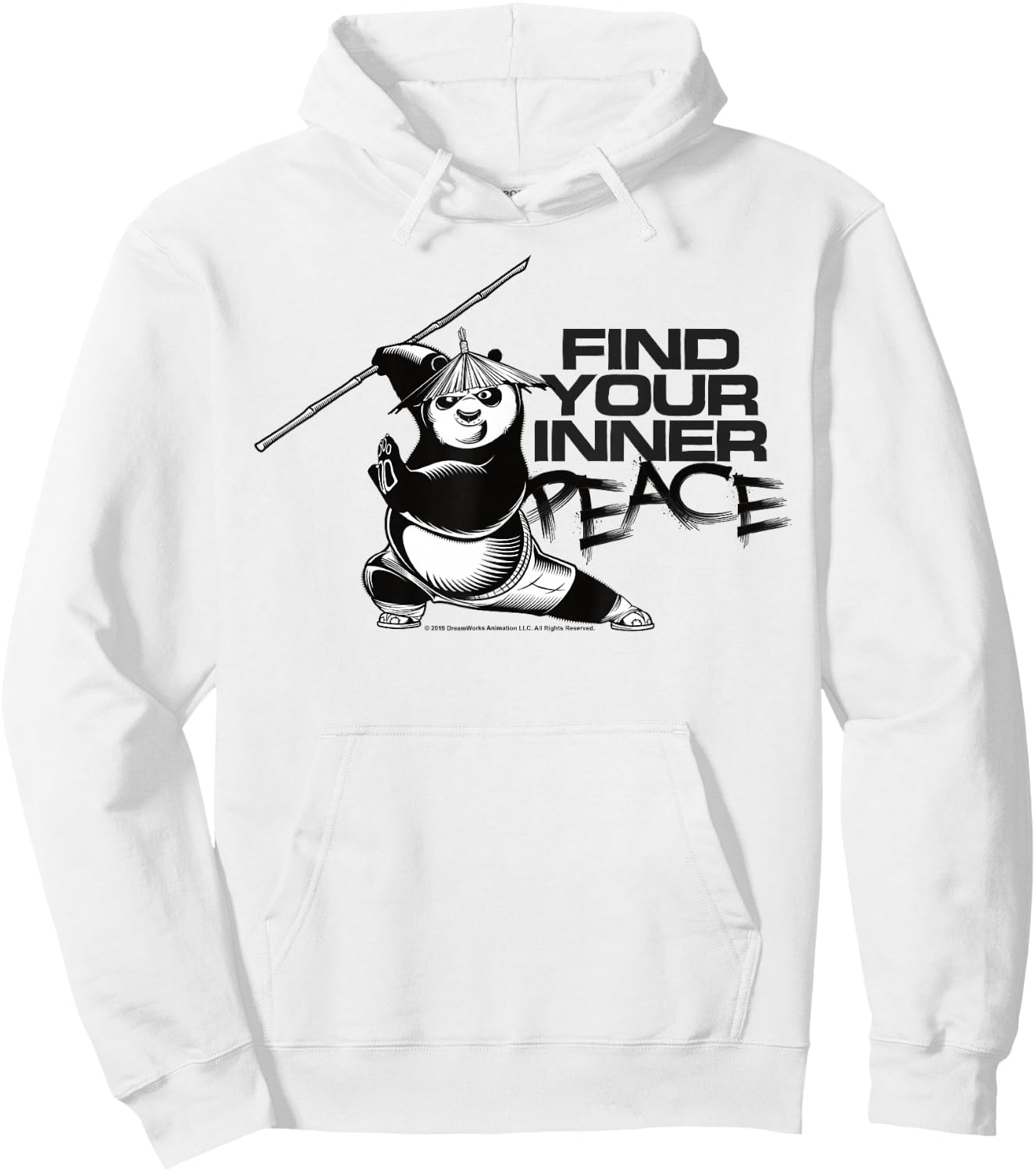 Kung Fu Panda Find Your Inner Peace Portrait Hoodie - Hoodie | White