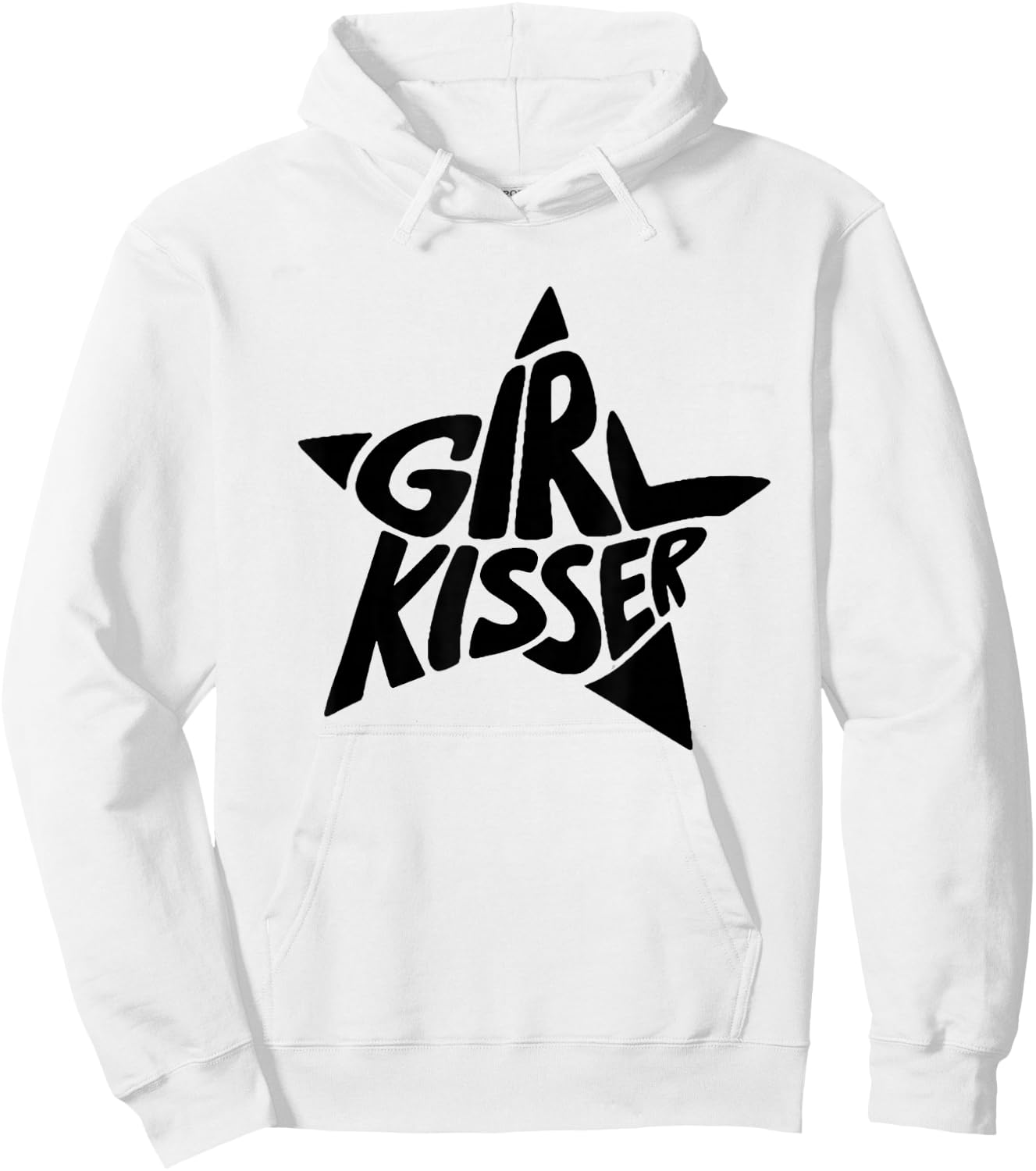 Retro Lesbian Pride Funny Girl Kisser LGBTQ Pride Month Hoodie - Hoodie | White