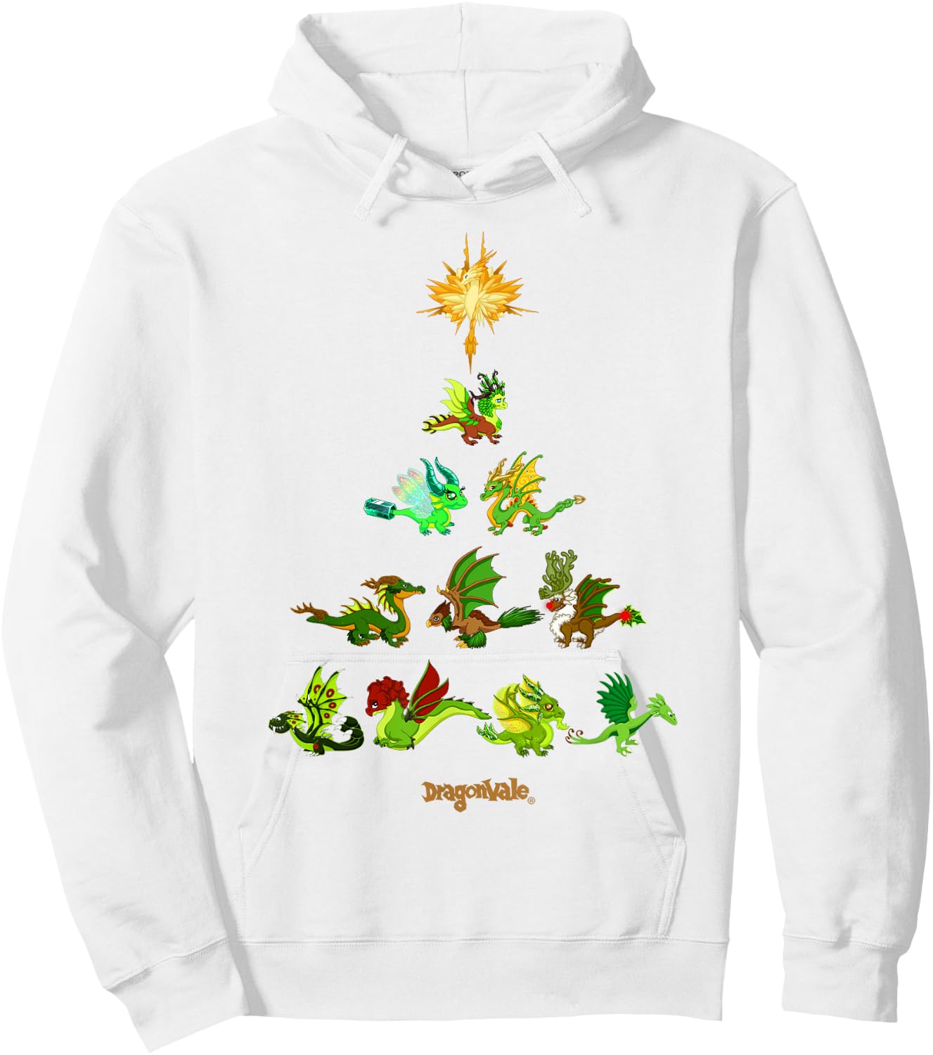 DragonVale: Holiday Dragon Tree Hoodie - Hoodie | White