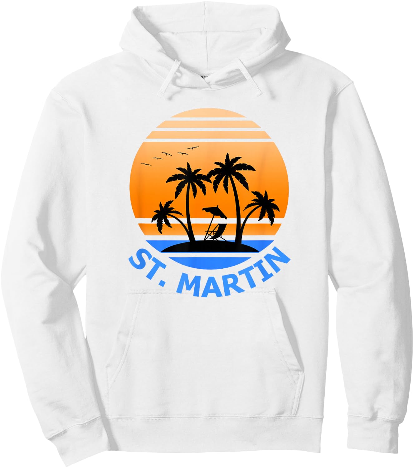 St. Martin Shirt St Martin Holiday shirt Vacation Hoodie - Hoodie | White