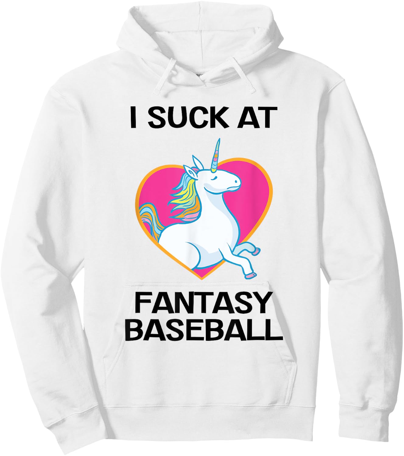 I Suck at Fantasy Baseball Loser Hoodie - Hoodie | White