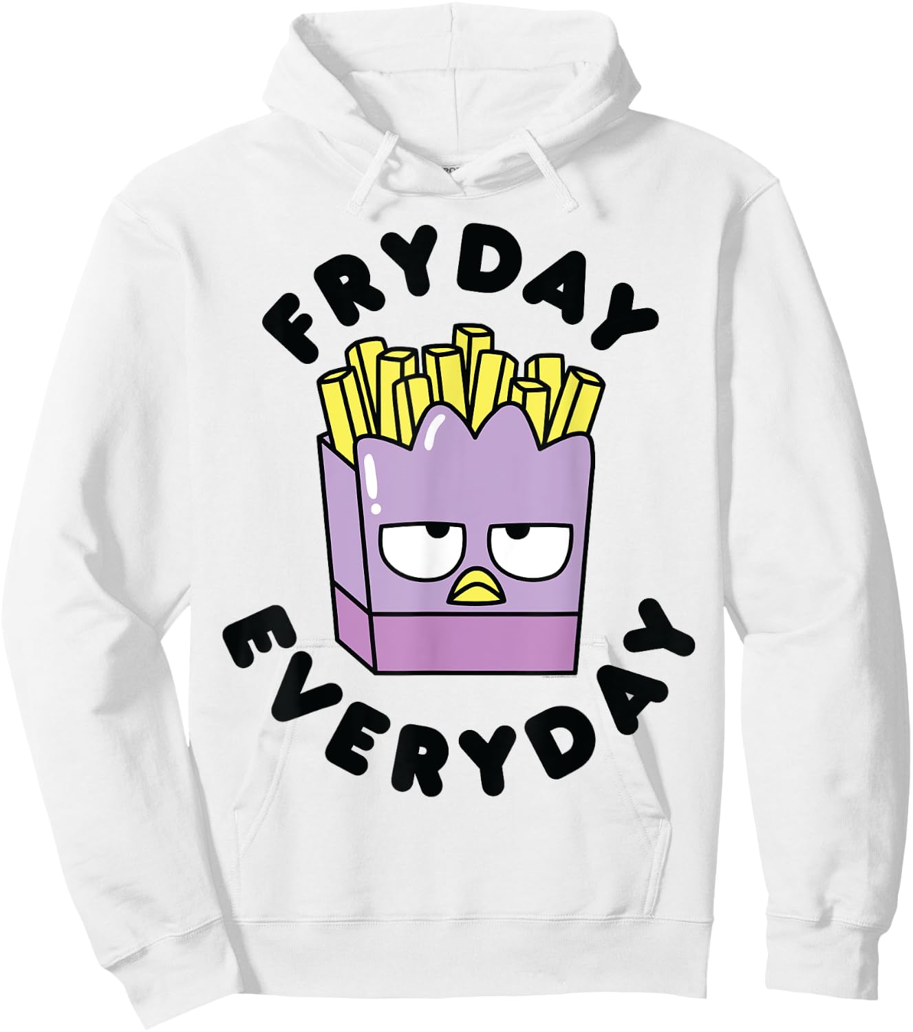 Badtz-Maru French Fries Fryday Friday Everyday Hoodie - Hoodie | White