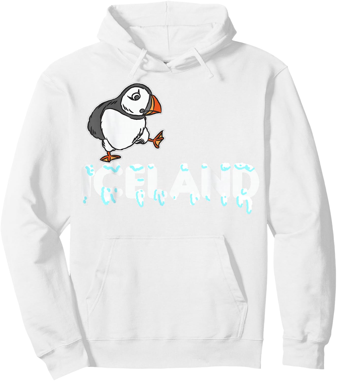Iceland Puffin Hoodie - Hoodie | White