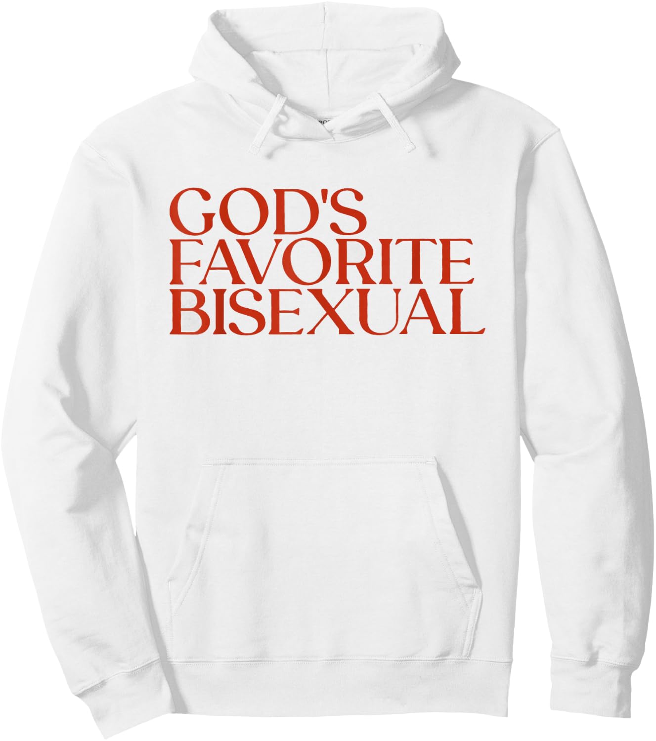 God's Favorite Bisexual Aesthetic Gay LGBTQ WLW Graphic Hoodie - Hoodie | White