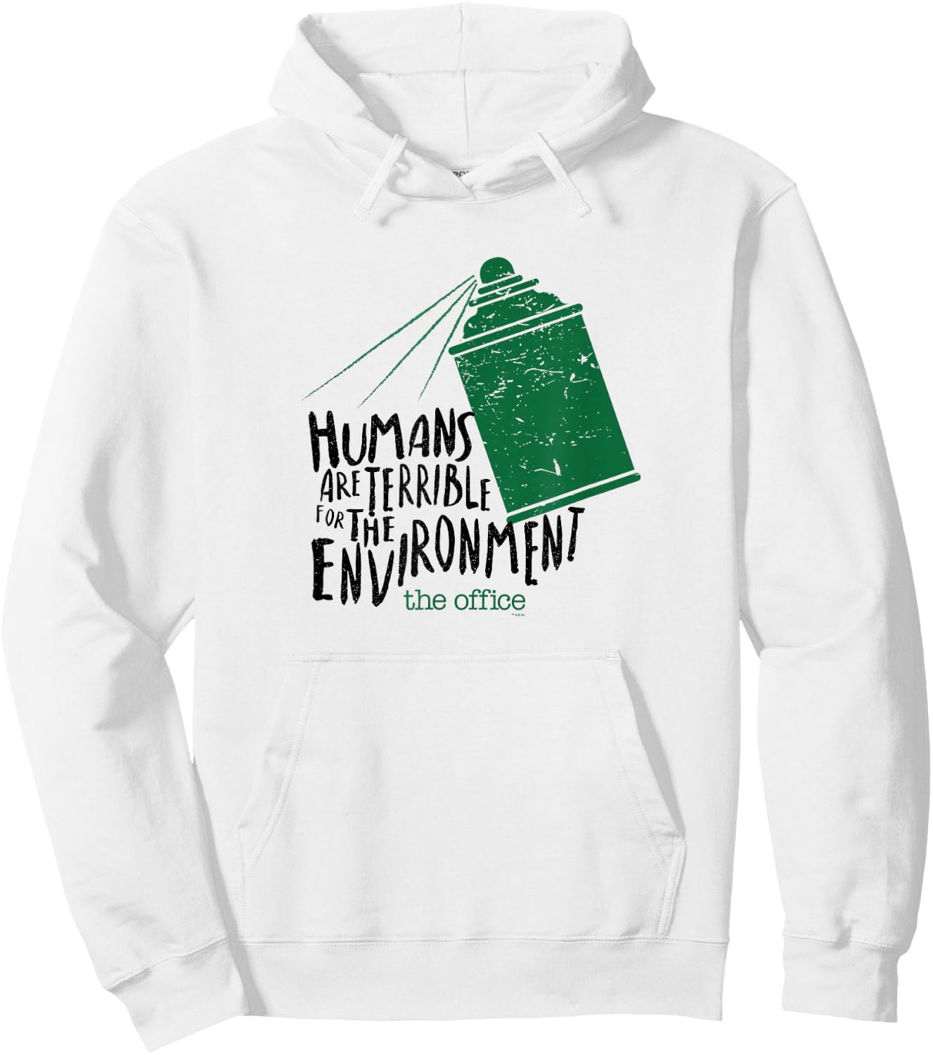 The Office Humans Are Terrible for the Environment Hoodie - Hoodie | White