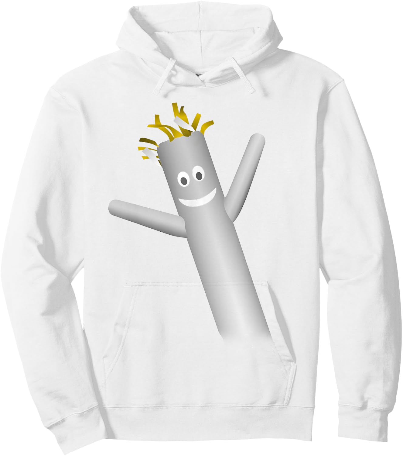 Wacky Wavy Inflatable tubeman Dancer face Clothing Hoodie - Hoodie | White