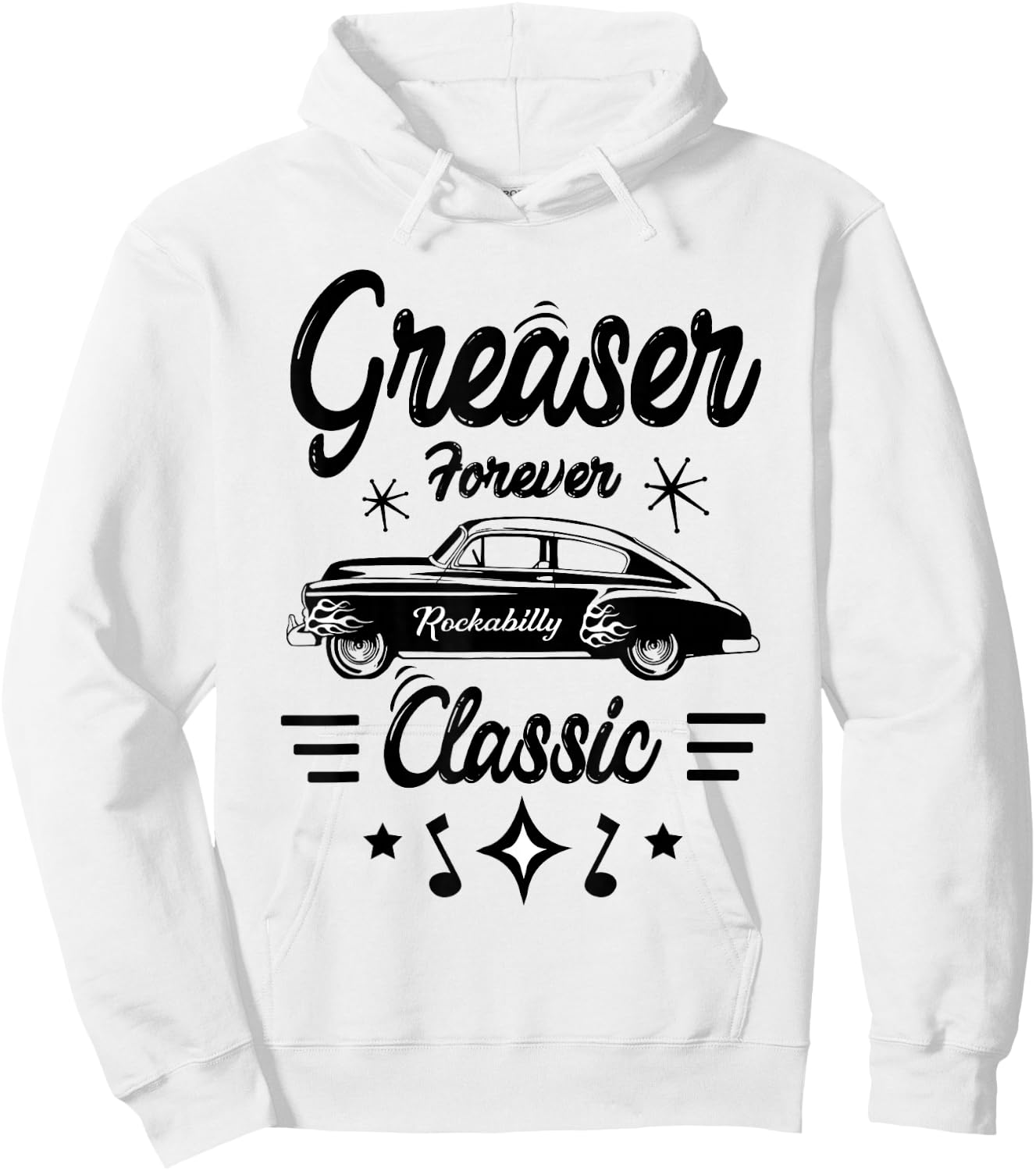 1950s Sock Hop Costume Retro 50s Vintage Rockabilly Greaser Hoodie - Hoodie | White