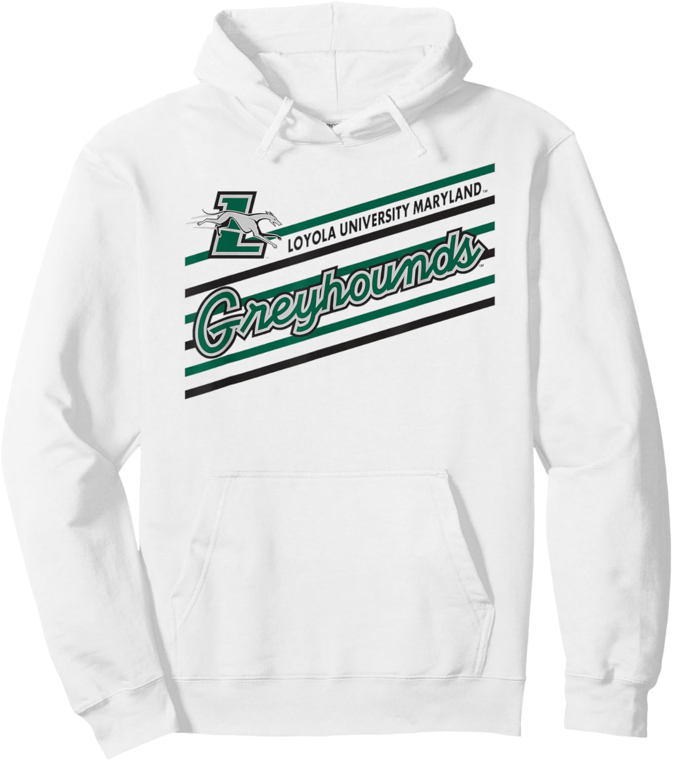 Loyola Maryland Greyhounds Retro Performer Gray Hoodie - Hoodie | White