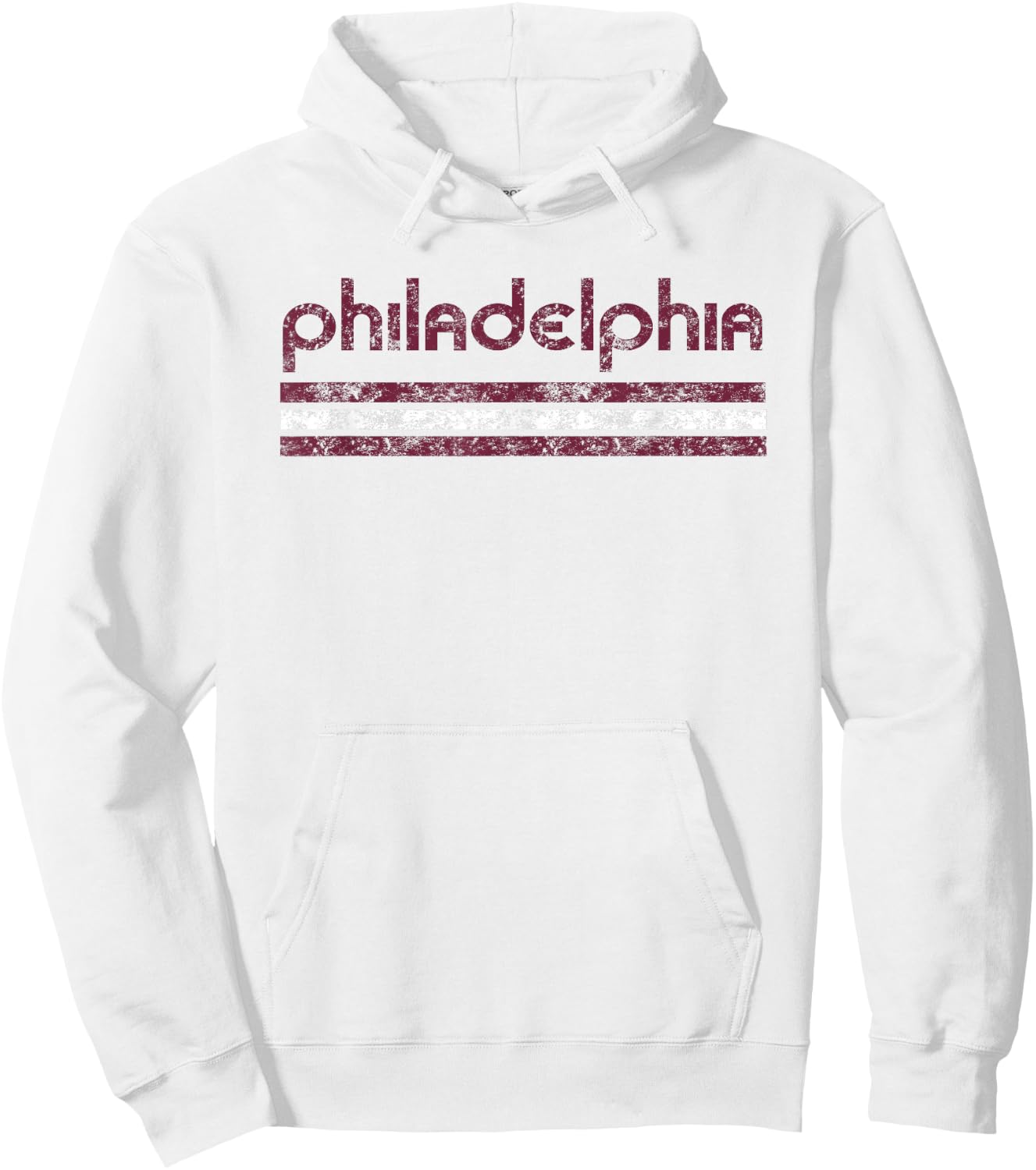 Philadelphia Pennsylvania Retro Vintage Throwback Hoodie - Hoodie | White