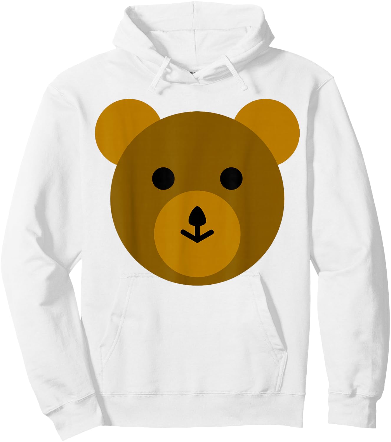 Cute Brown Bear Teddy-Bear Hoodie - Hoodie | White