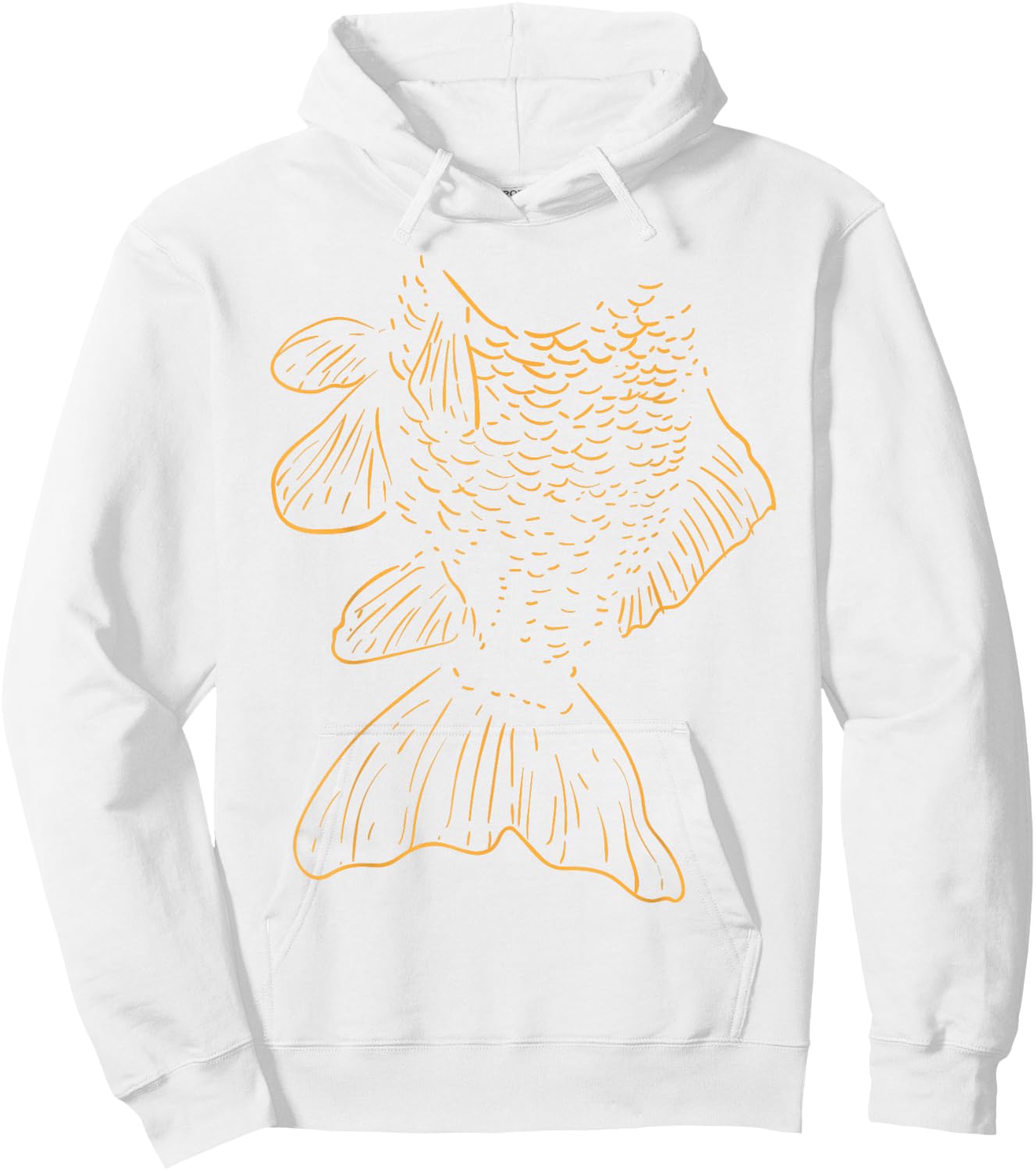 Goldfish Funny Animal Lazy DIY Costume Easy Halloween Hoodie - Hoodie | White