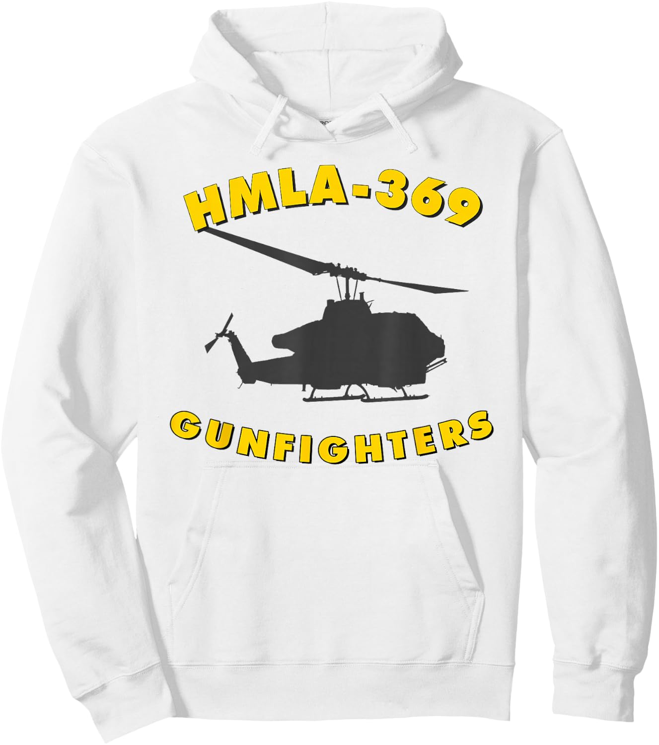 HMLA-369 Gunfighters Helicopter Attack Squadron AH-1W Hoodie - Hoodie | White