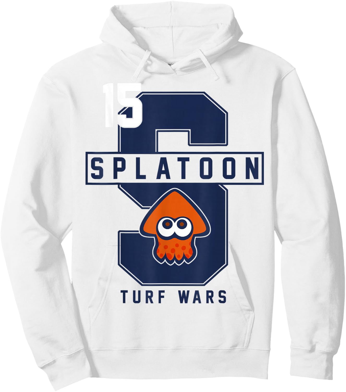 Nintendo Splatoon College Letter Turf Wars Graphic Hoodie - Hoodie | White