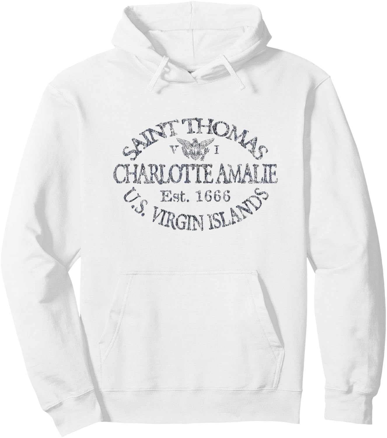 JCombs: Charlotte Amalie, St. Thomas, USVI Hoodie - Hoodie | White