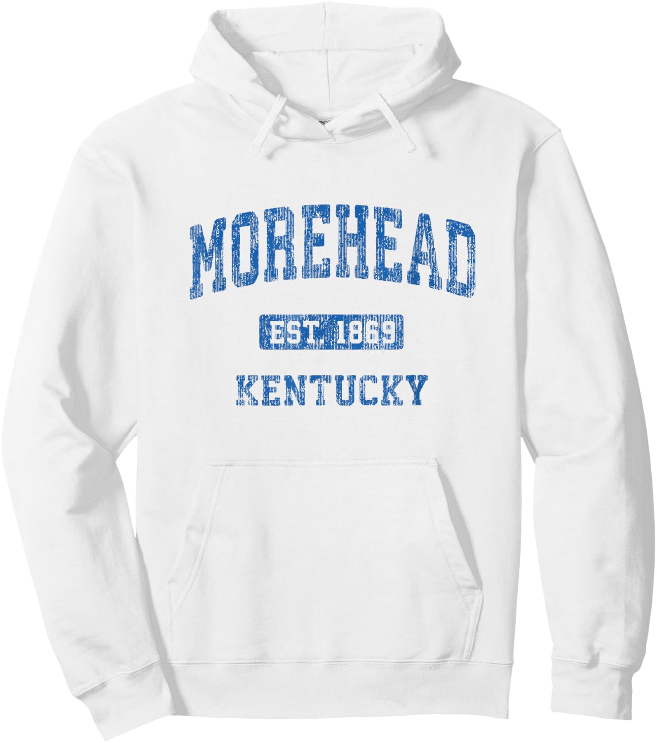 Morehead Kentucky KY Vintage Athletic Sports Design Hoodie - Hoodie | White